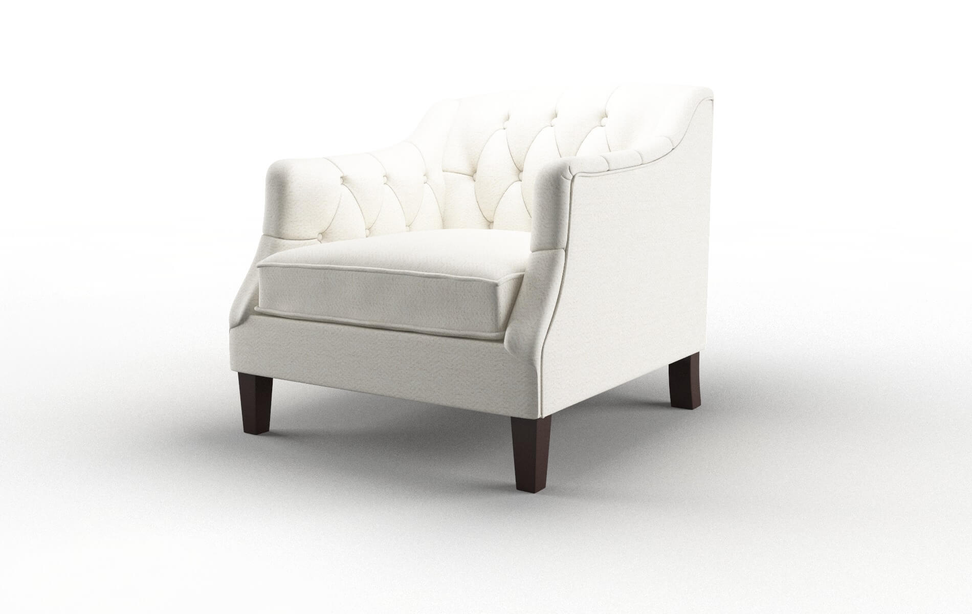 Shiraz Catalina Ivory Chair espresso legs 4