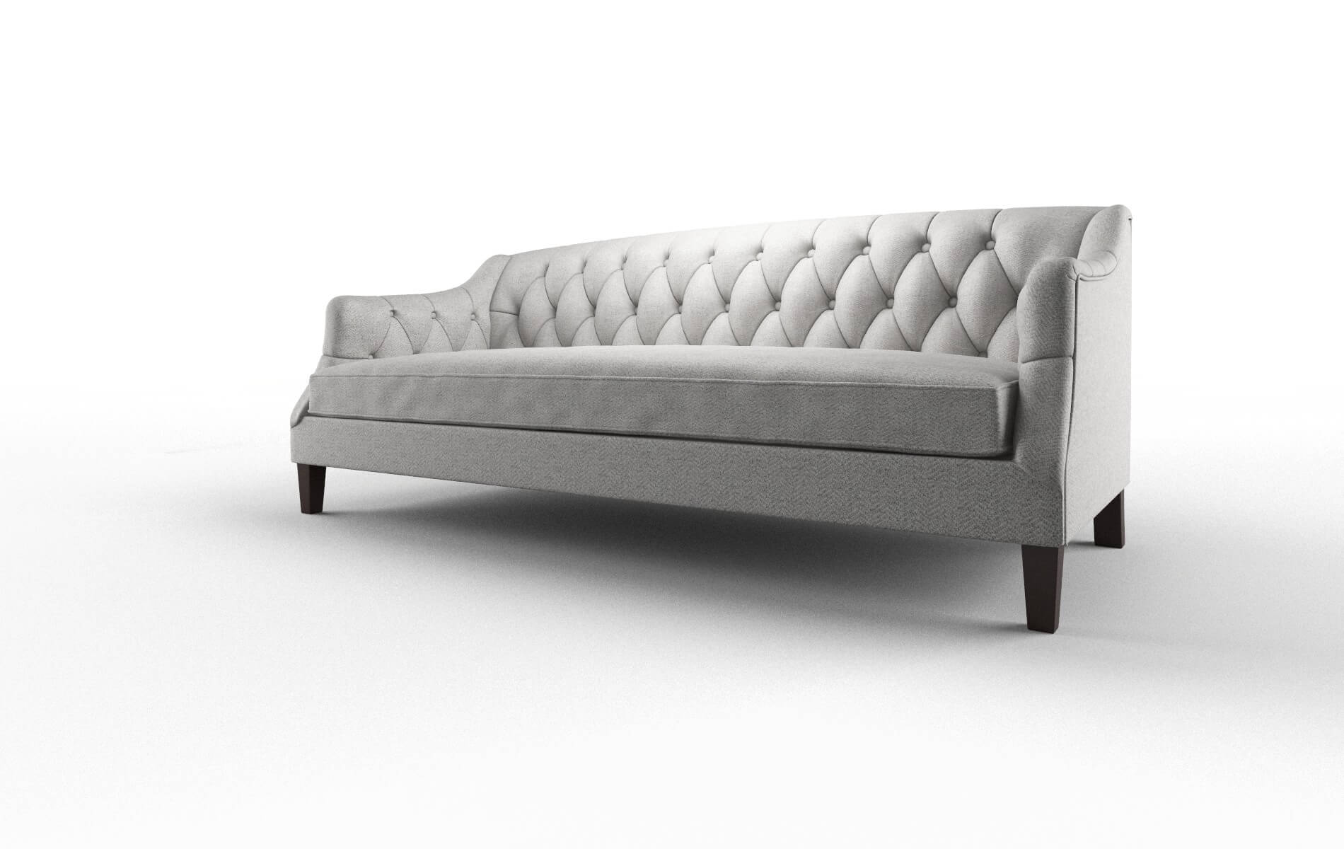 Shiraz Catalina Silver Sofa espresso legs 4