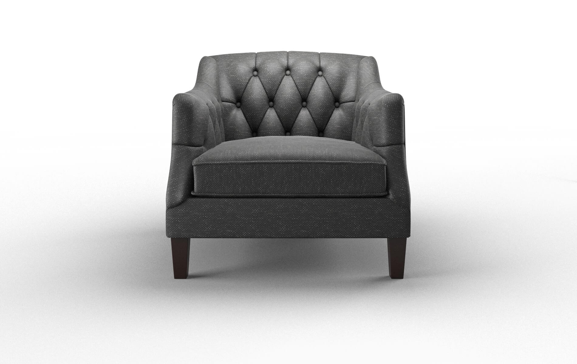 Shiraz Chance Denim Chair espresso legs 1