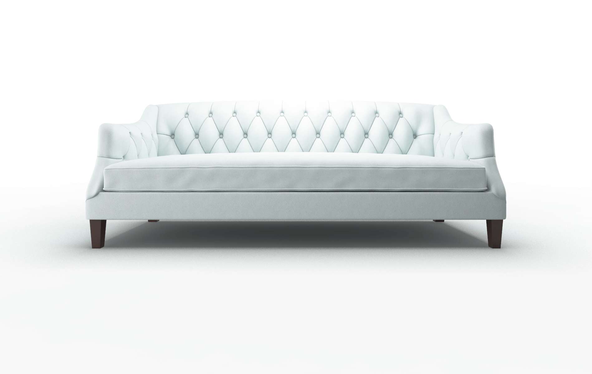 Shiraz Clyde Cornflower Sofa espresso legs 1