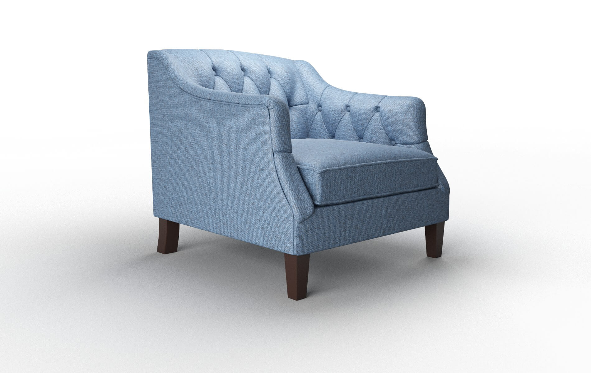 Shiraz Clyde Deep_ocean Chair espresso legs 2