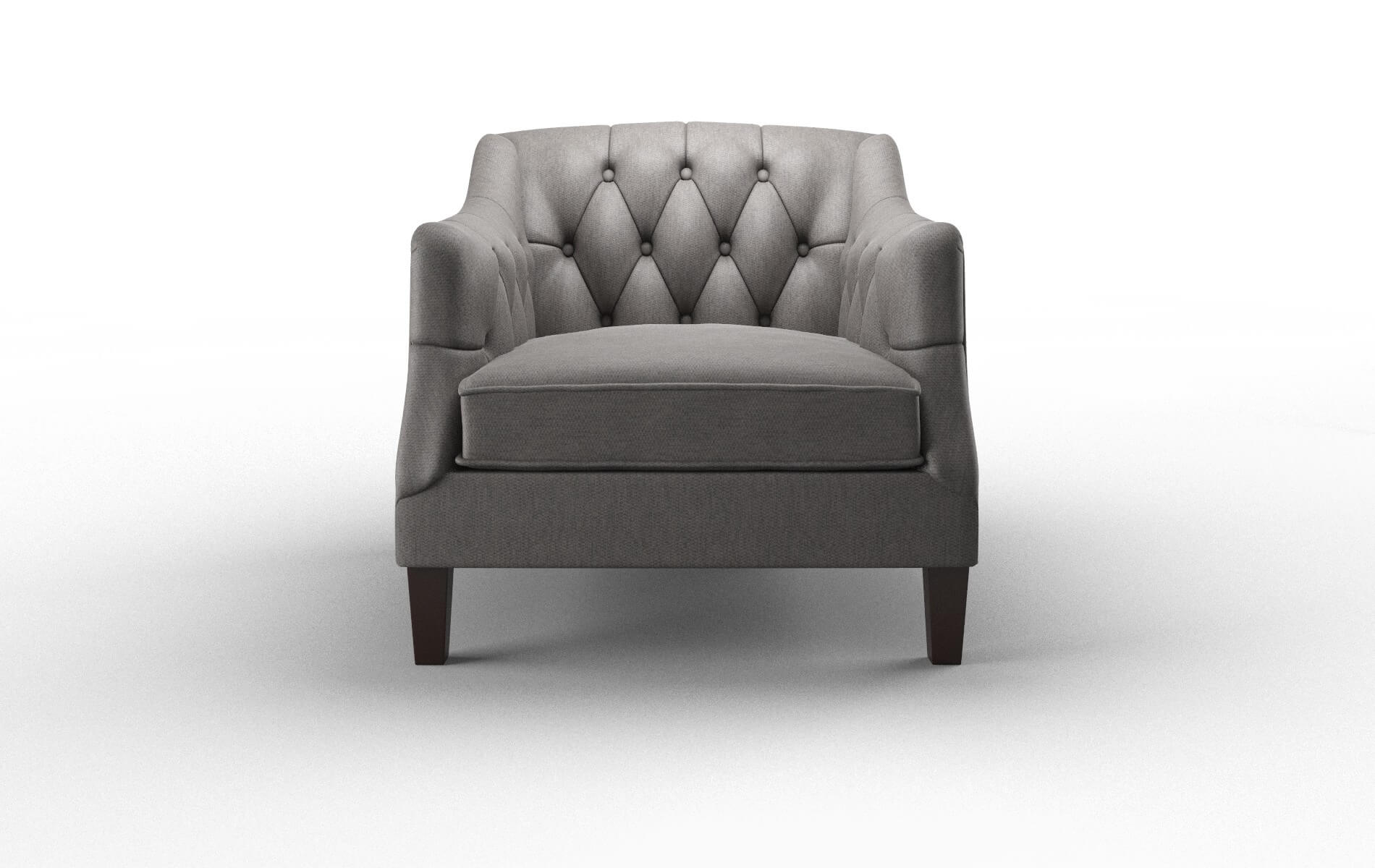 Shiraz Cosmo Charcoal Chair espresso legs 1