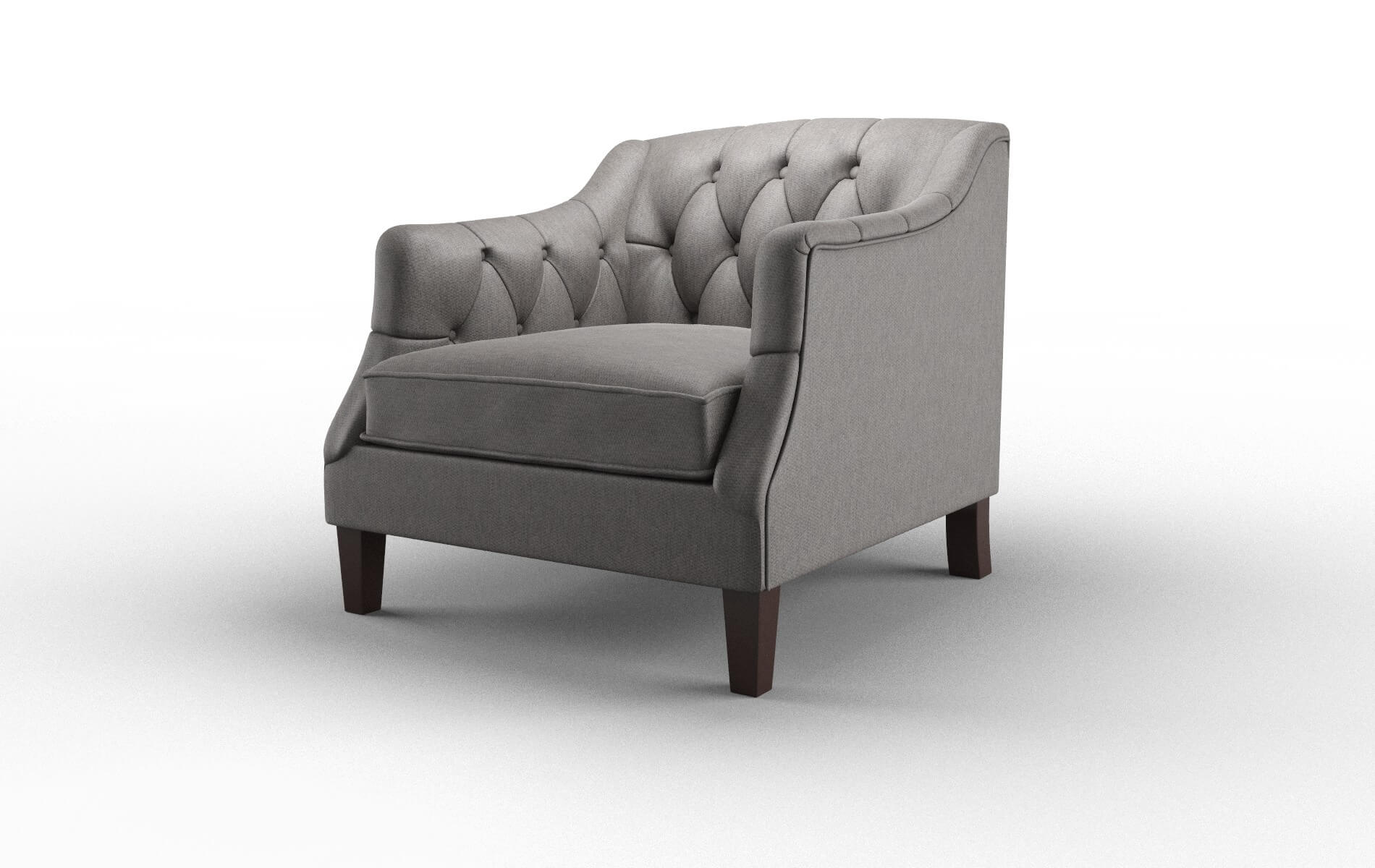 Shiraz Cosmo Charcoal Chair espresso legs 4