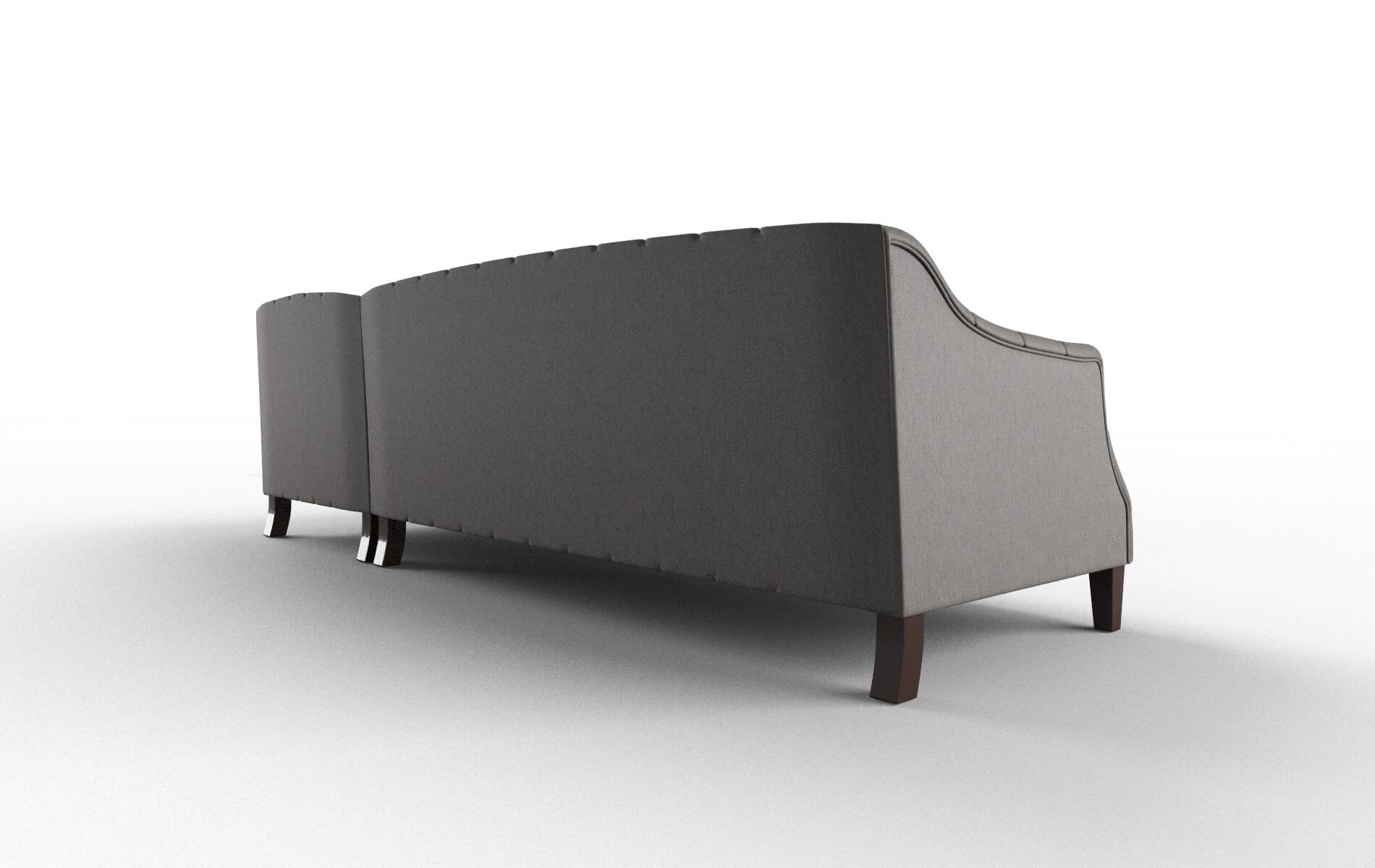 Shiraz Cosmo Charcoal Panel espresso legs 5