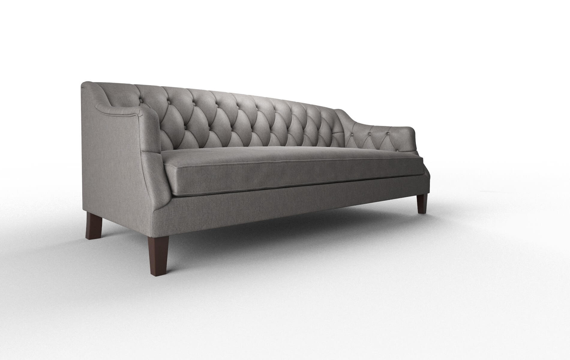 Shiraz Cosmo Charcoal Sofa espresso legs 2
