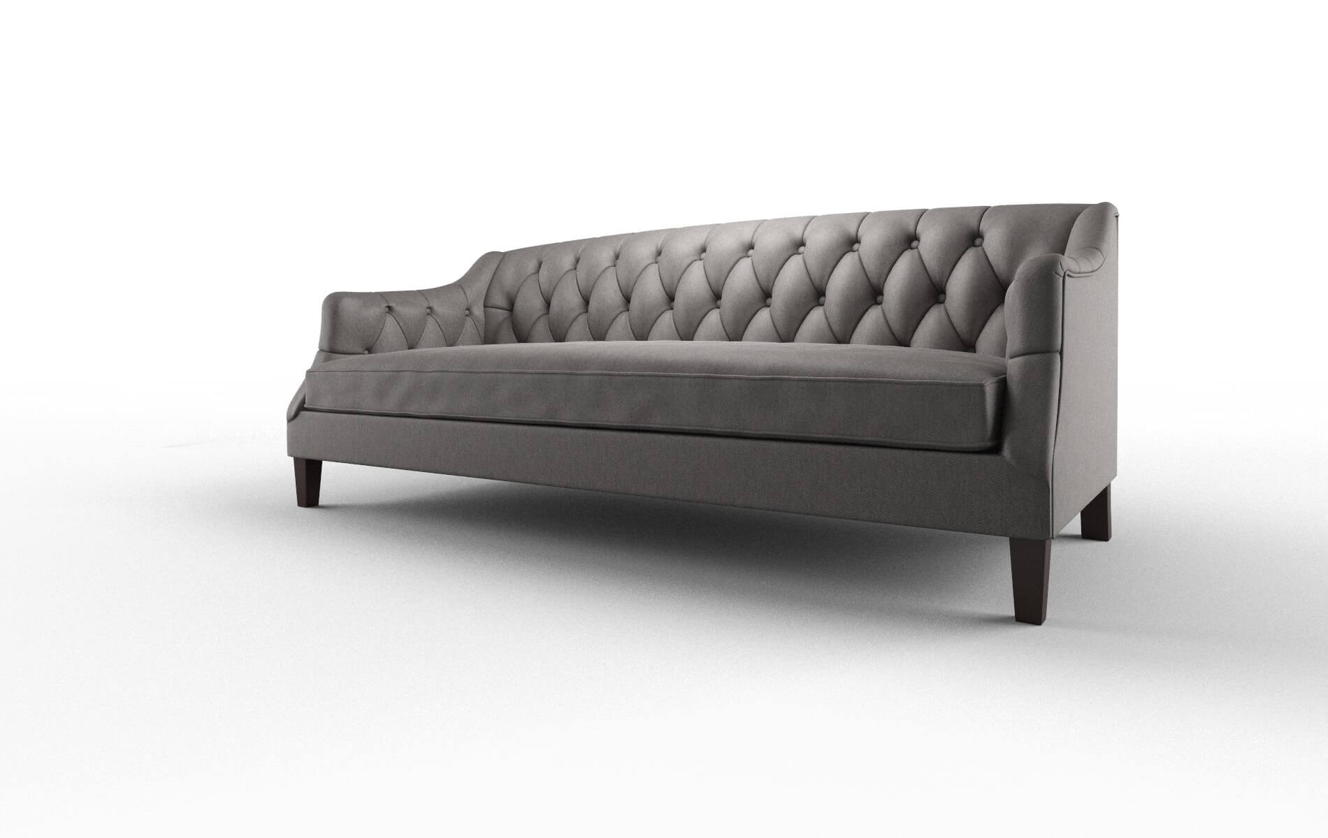 Shiraz Cosmo Charcoal Sofa espresso legs 4