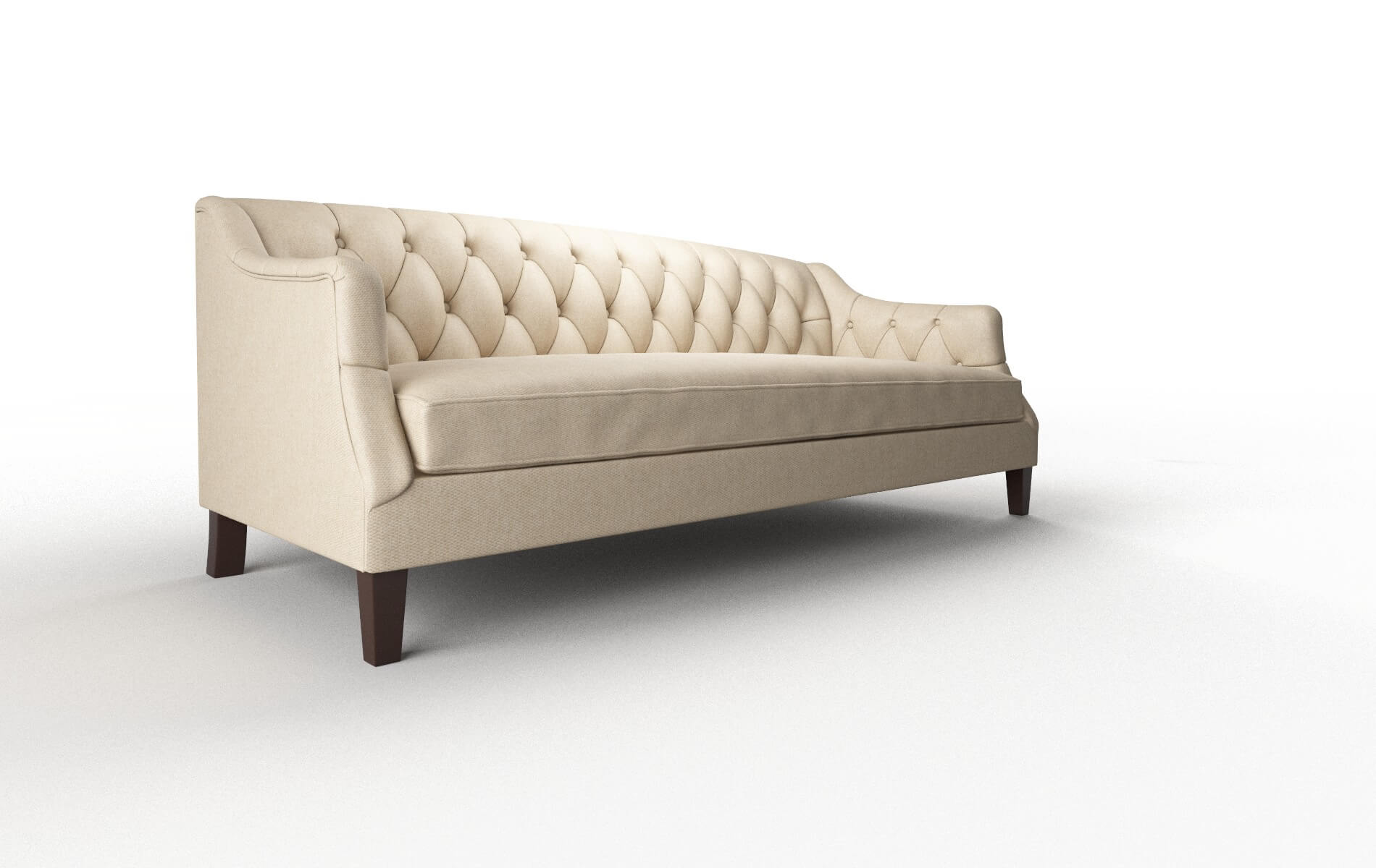Shiraz Cosmo Fawn Sofa espresso legs 2
