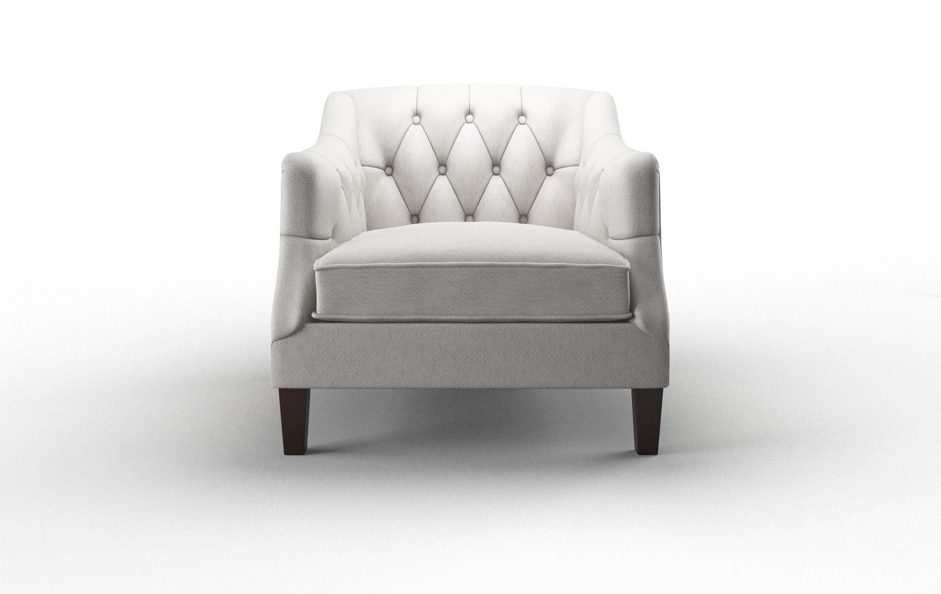 Shiraz Cosmo Silver Chair espresso legs 1