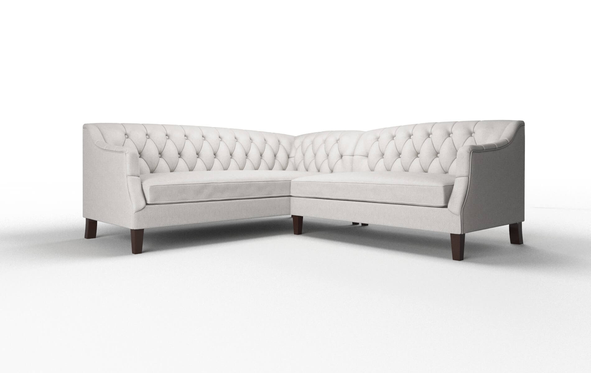 Shiraz Cosmo Silver Sectional espresso legs 1