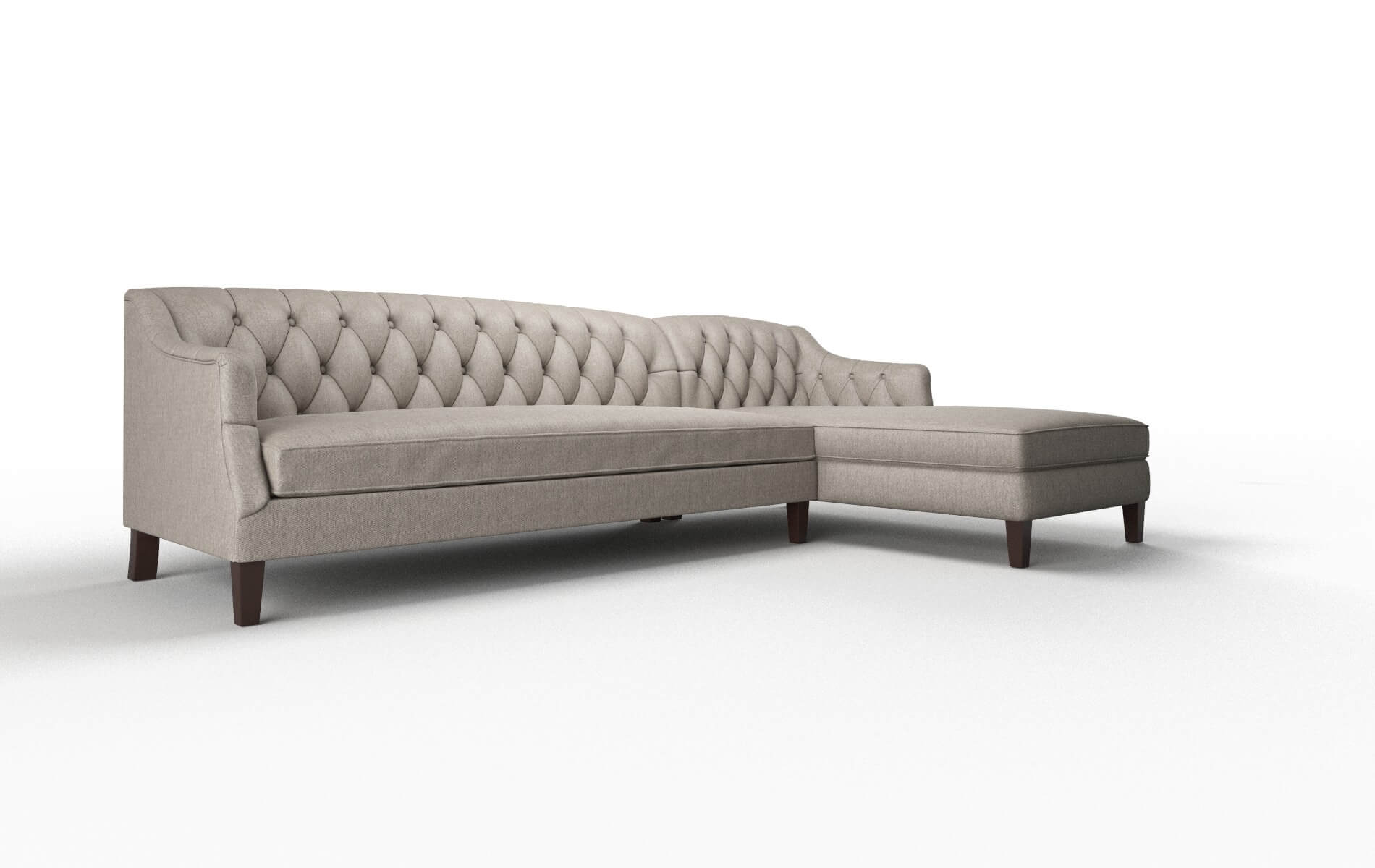 Shiraz Cosmo Taupe Panel espresso legs 2