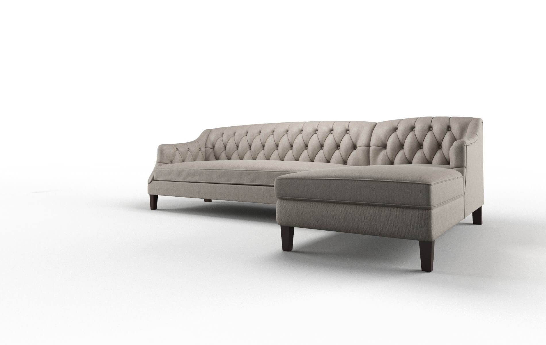 Shiraz Cosmo Taupe Panel espresso legs 4