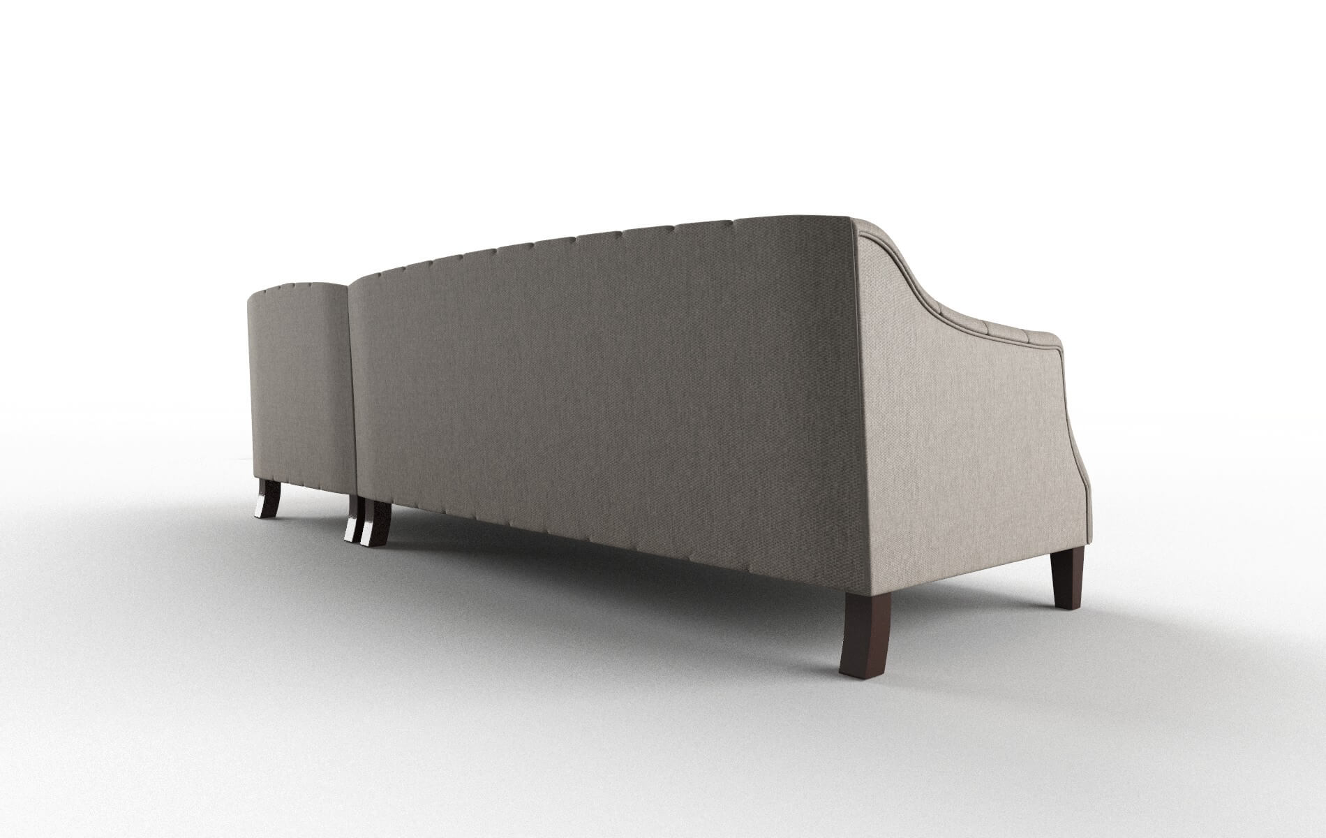Shiraz Cosmo Taupe Panel espresso legs 5