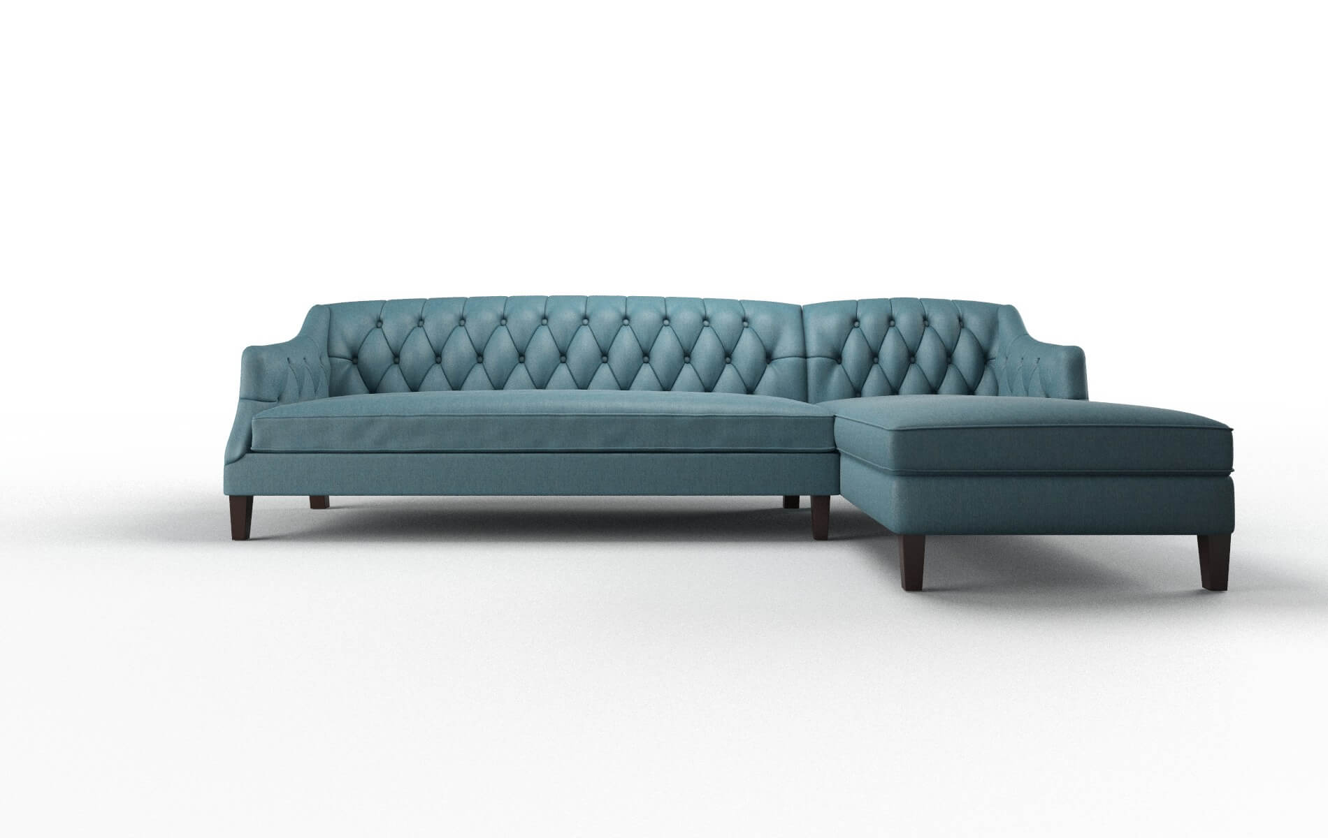 Shiraz Cosmo Teal Panel espresso legs 1