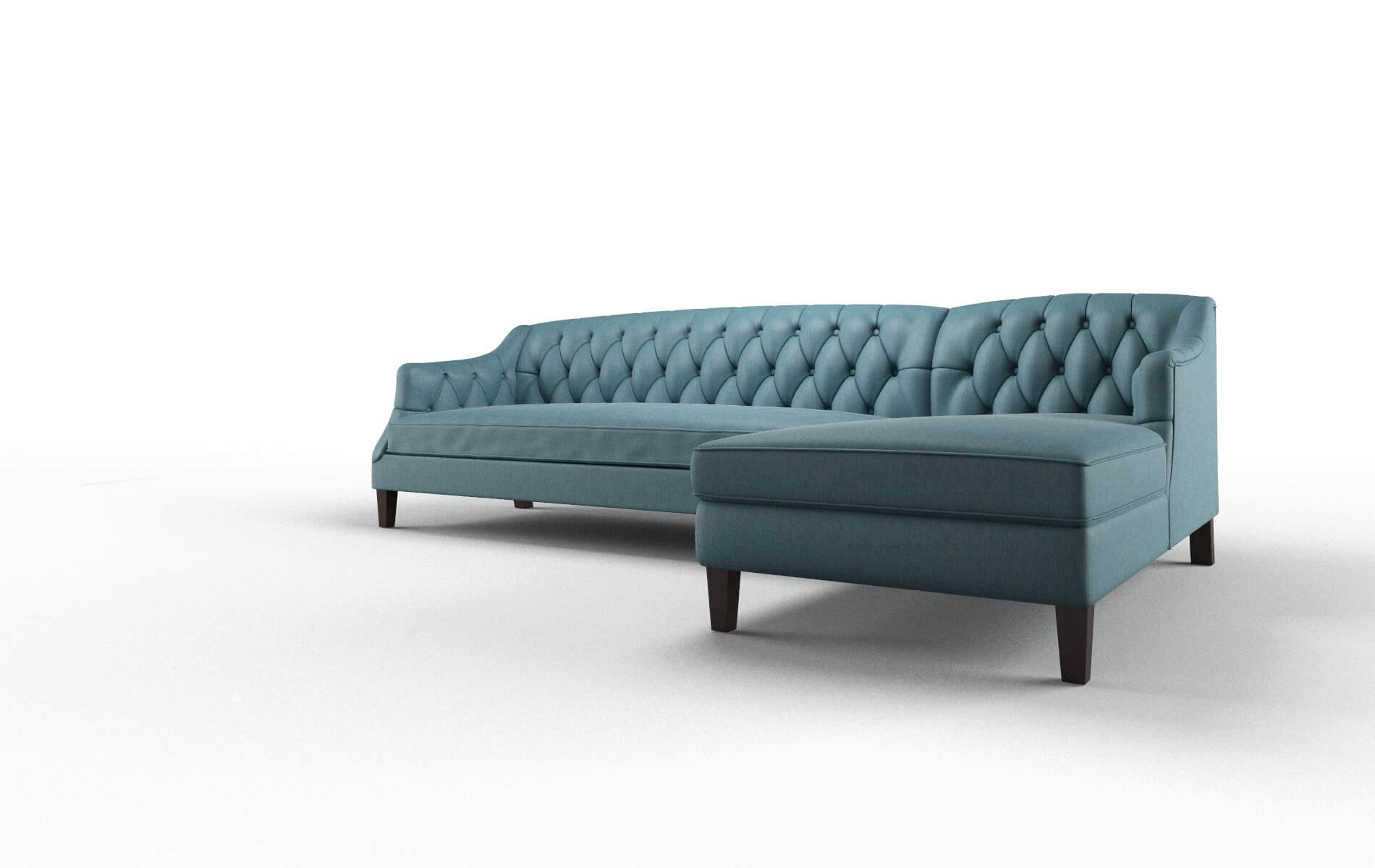 Shiraz Cosmo Teal Panel espresso legs 4
