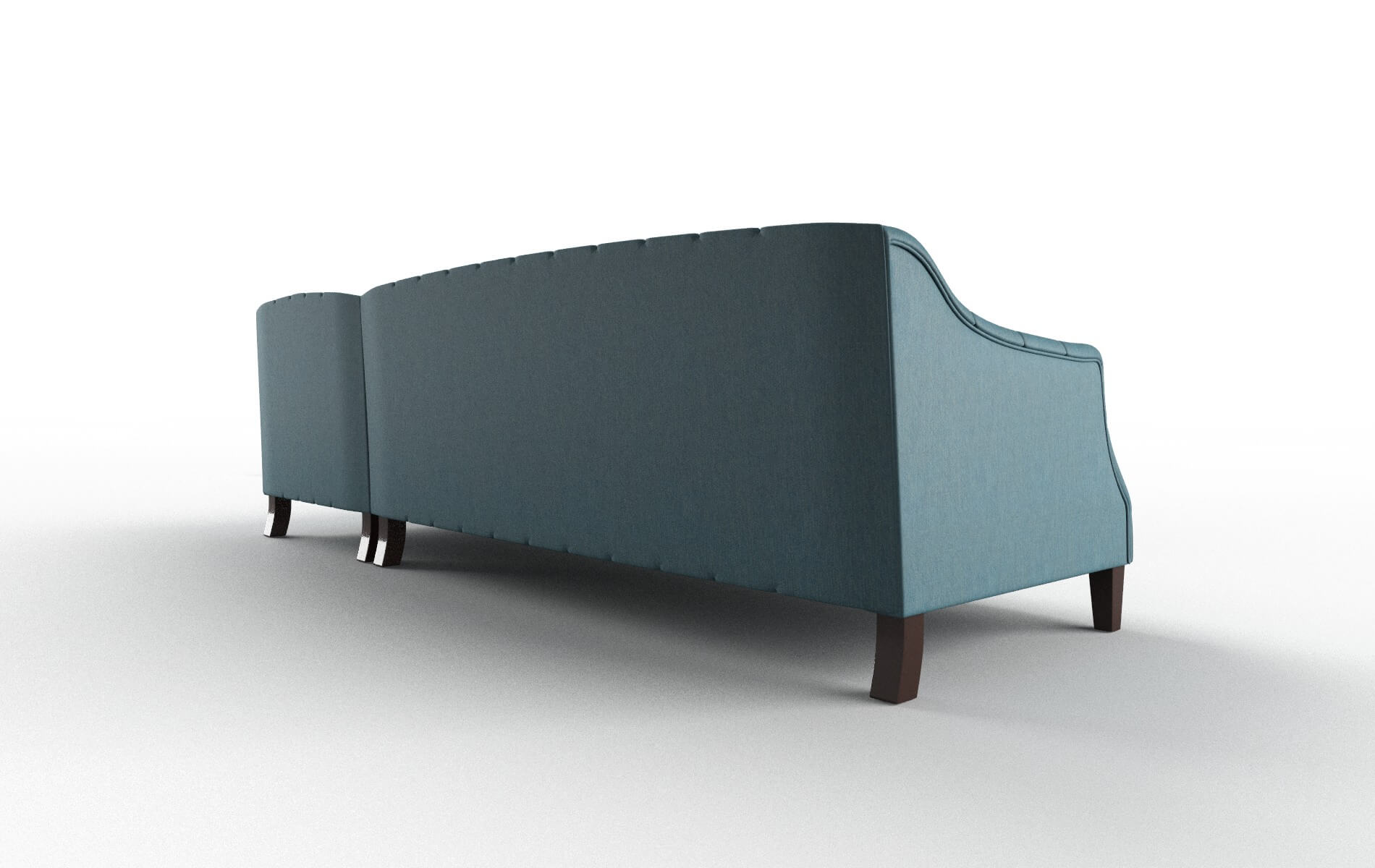 Shiraz Cosmo Teal Panel espresso legs 5