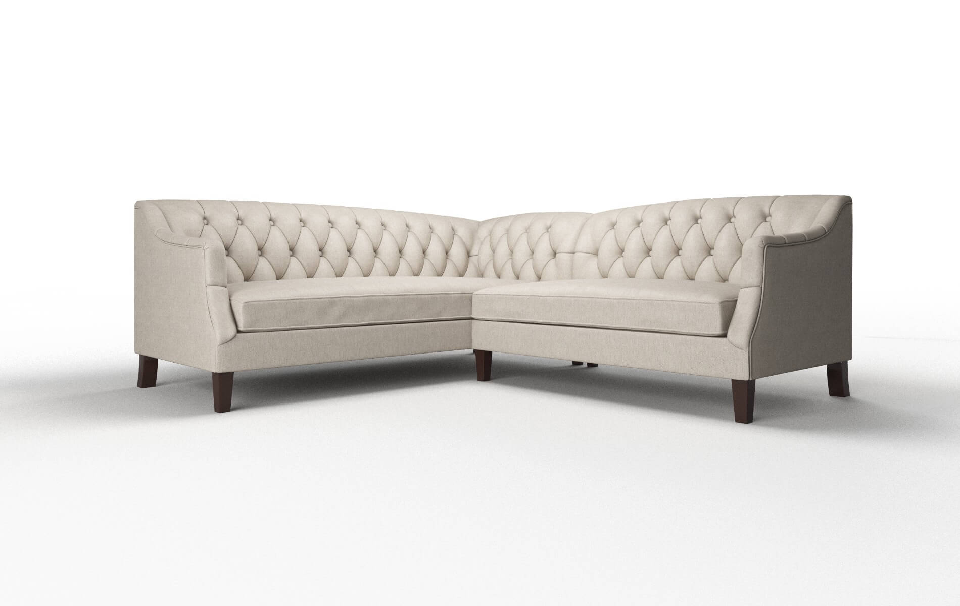 Shiraz Cosmo vintage Sectional Espresso Legs  1