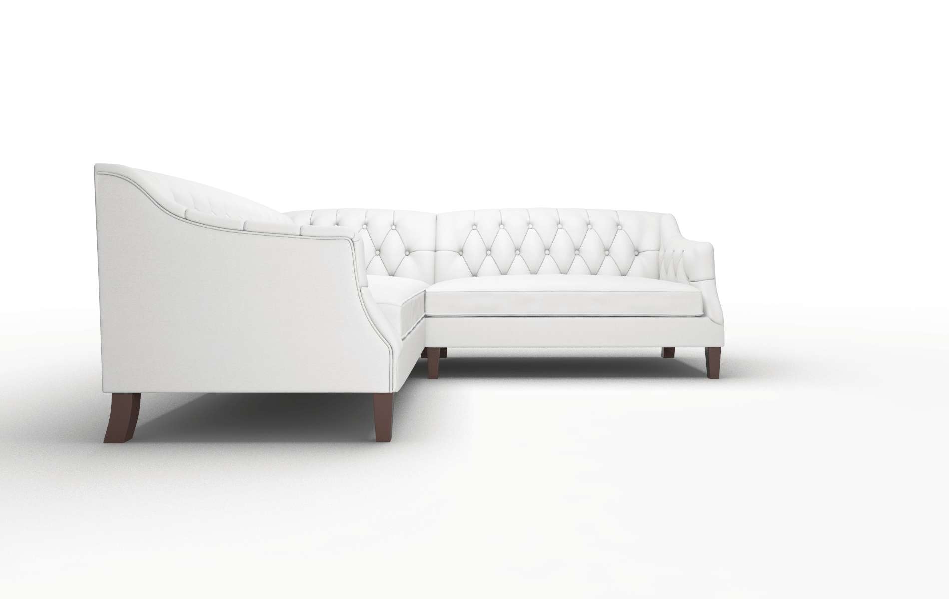 Shiraz Dawson Platinum Sectional espresso legs 2