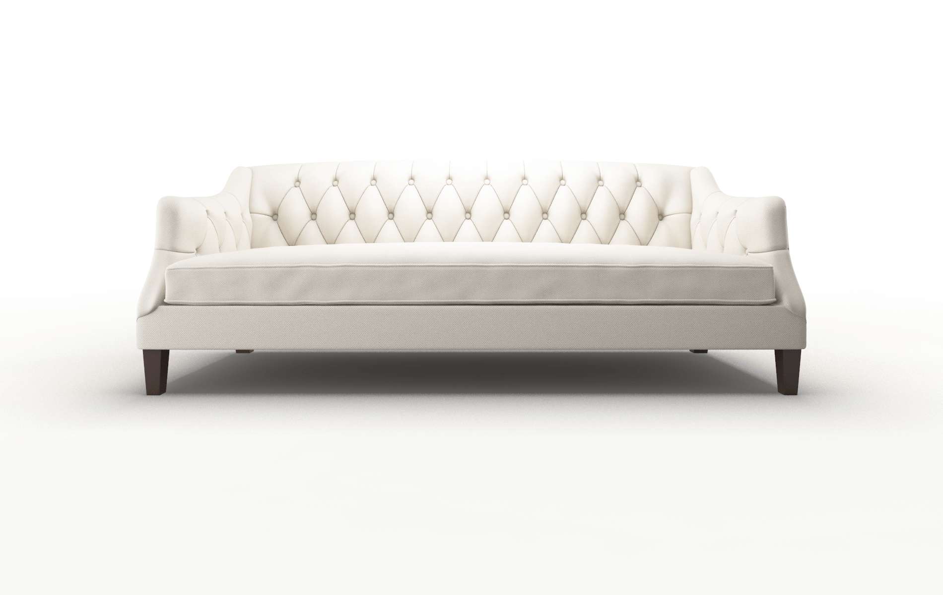 Shiraz Dawson Sand Sofa espresso legs 1
