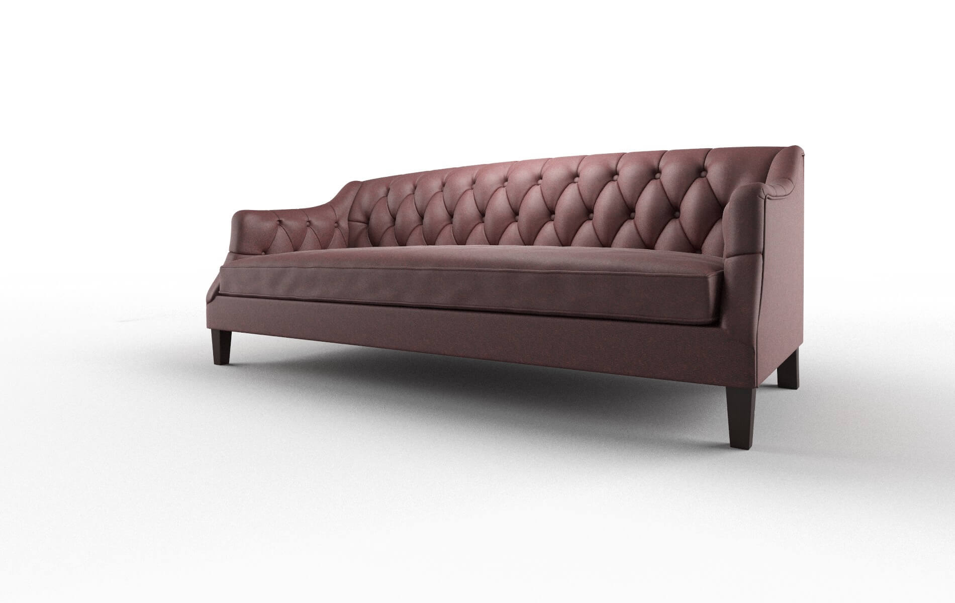 Shiraz Derby Berry Sofa espresso legs 4