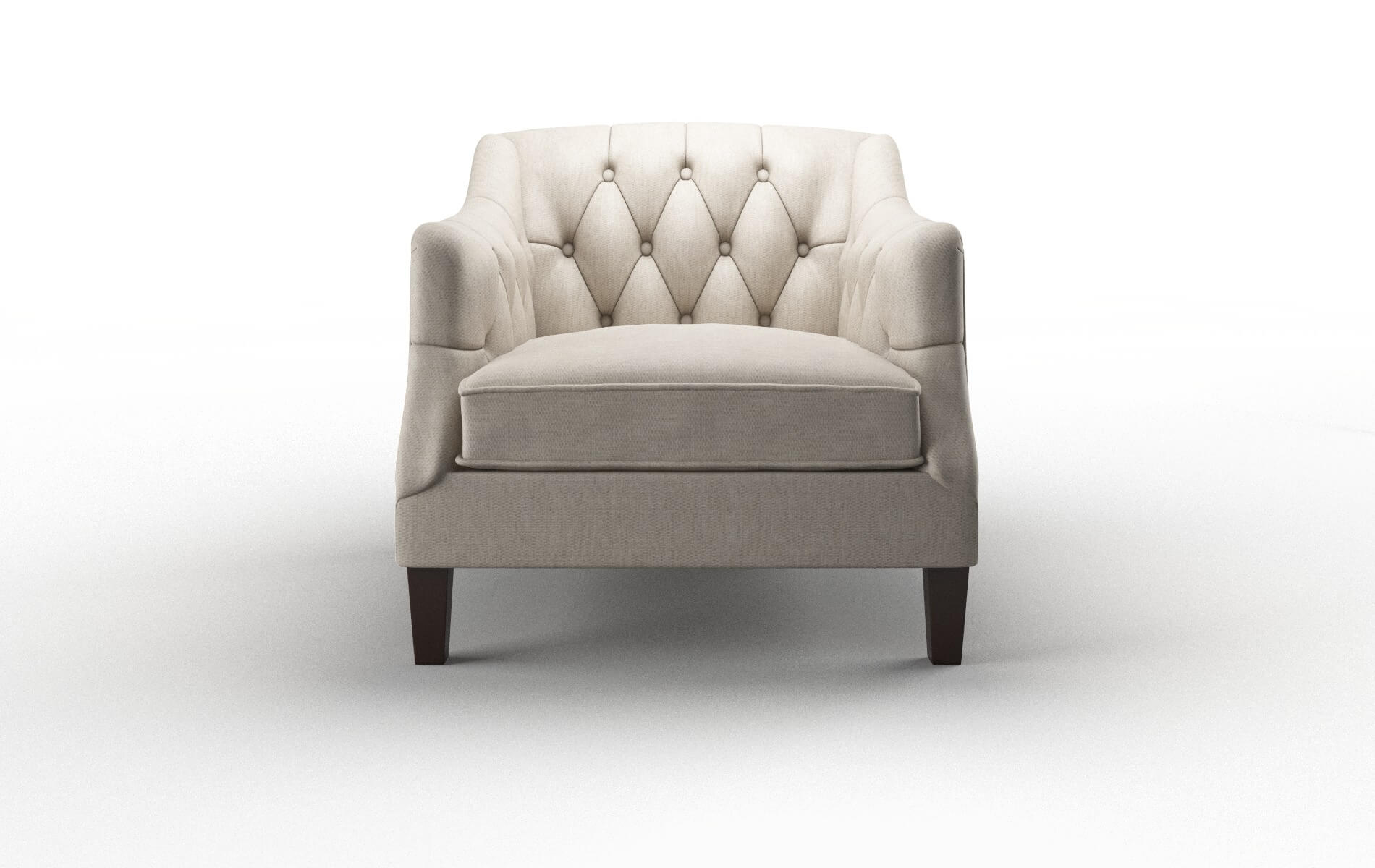 Shiraz Derby linen Chair Espresso Legs  1