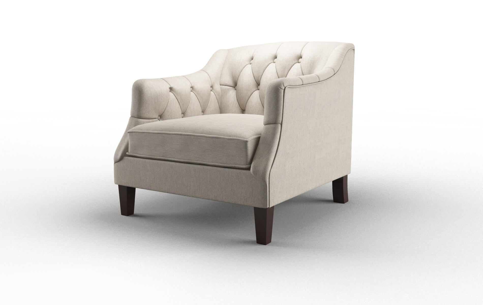 Shiraz Derby Linen Chair espresso legs 4