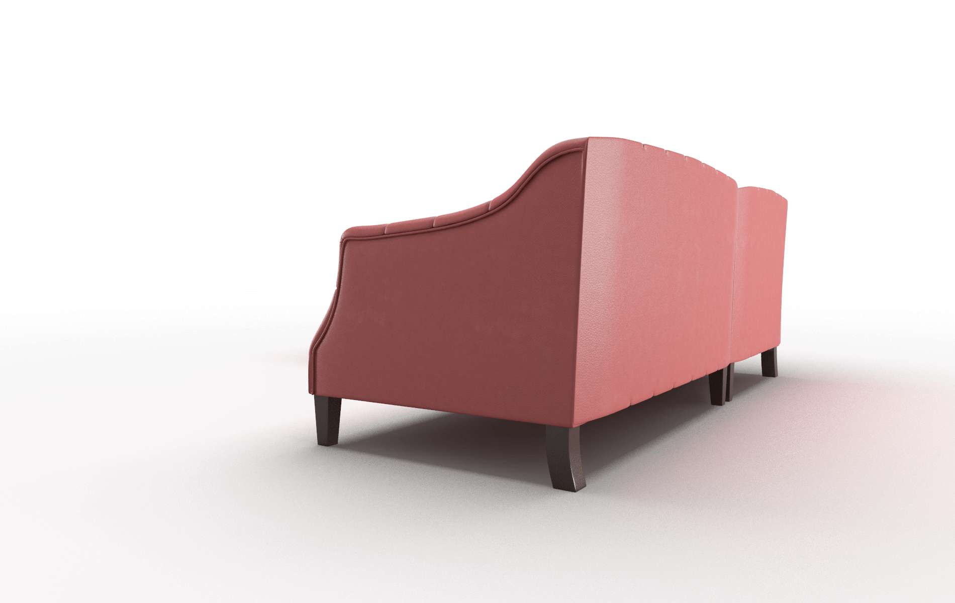 Shiraz Dillion Cordovan Sectional espresso legs 4