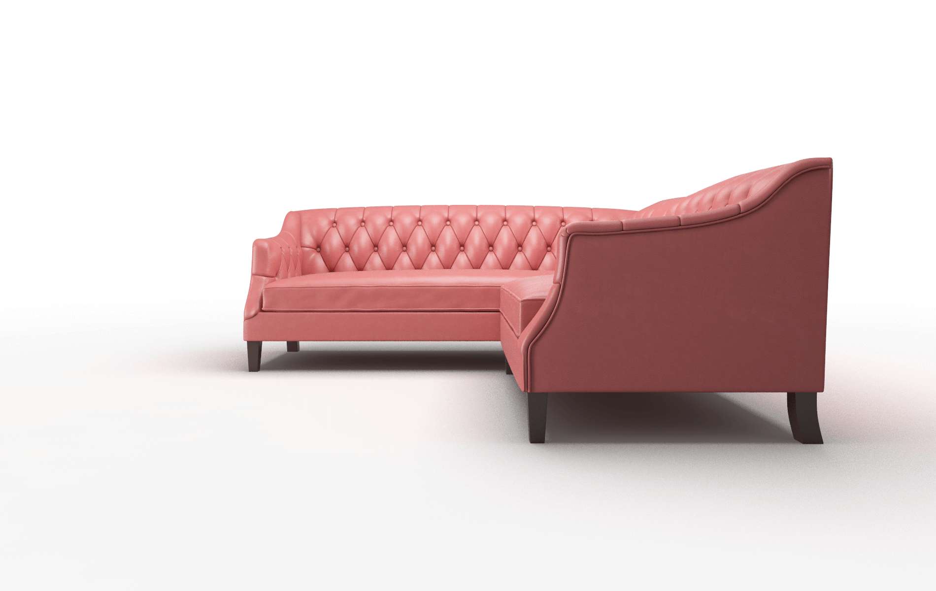 Shiraz Dillion Cordovan Sectional espresso legs 5