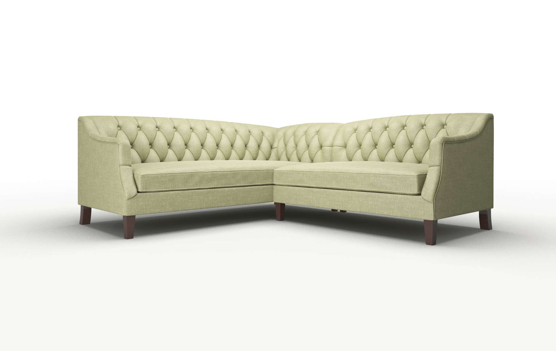 Shiraz Durham Lime Sectional espresso legs 1