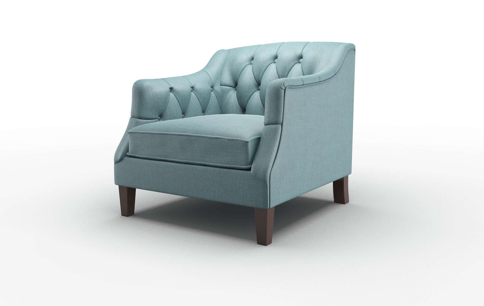 Shiraz Elliot Teal Chair espresso legs 4