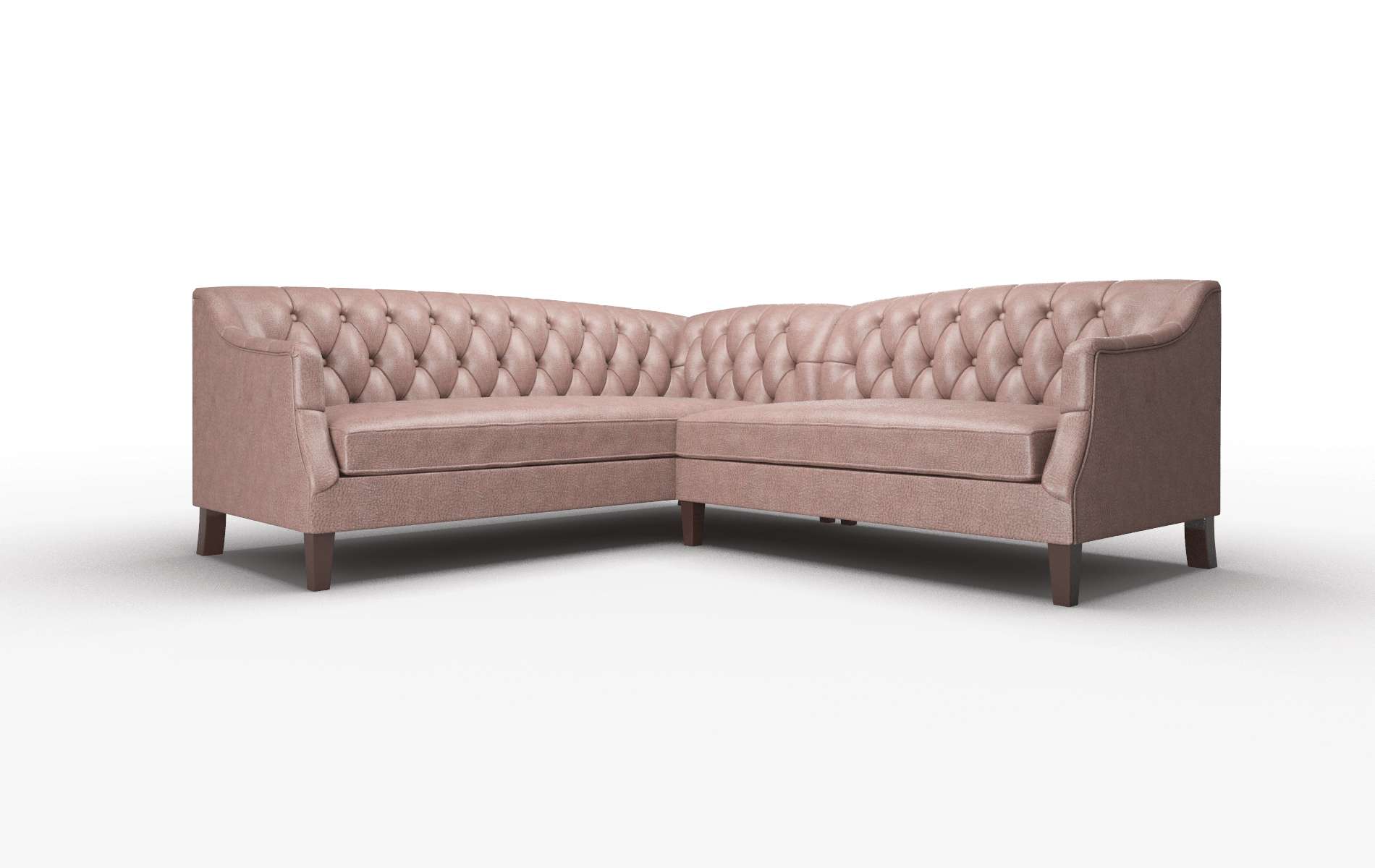 Shiraz Ford Brown Sectional espresso legs 1