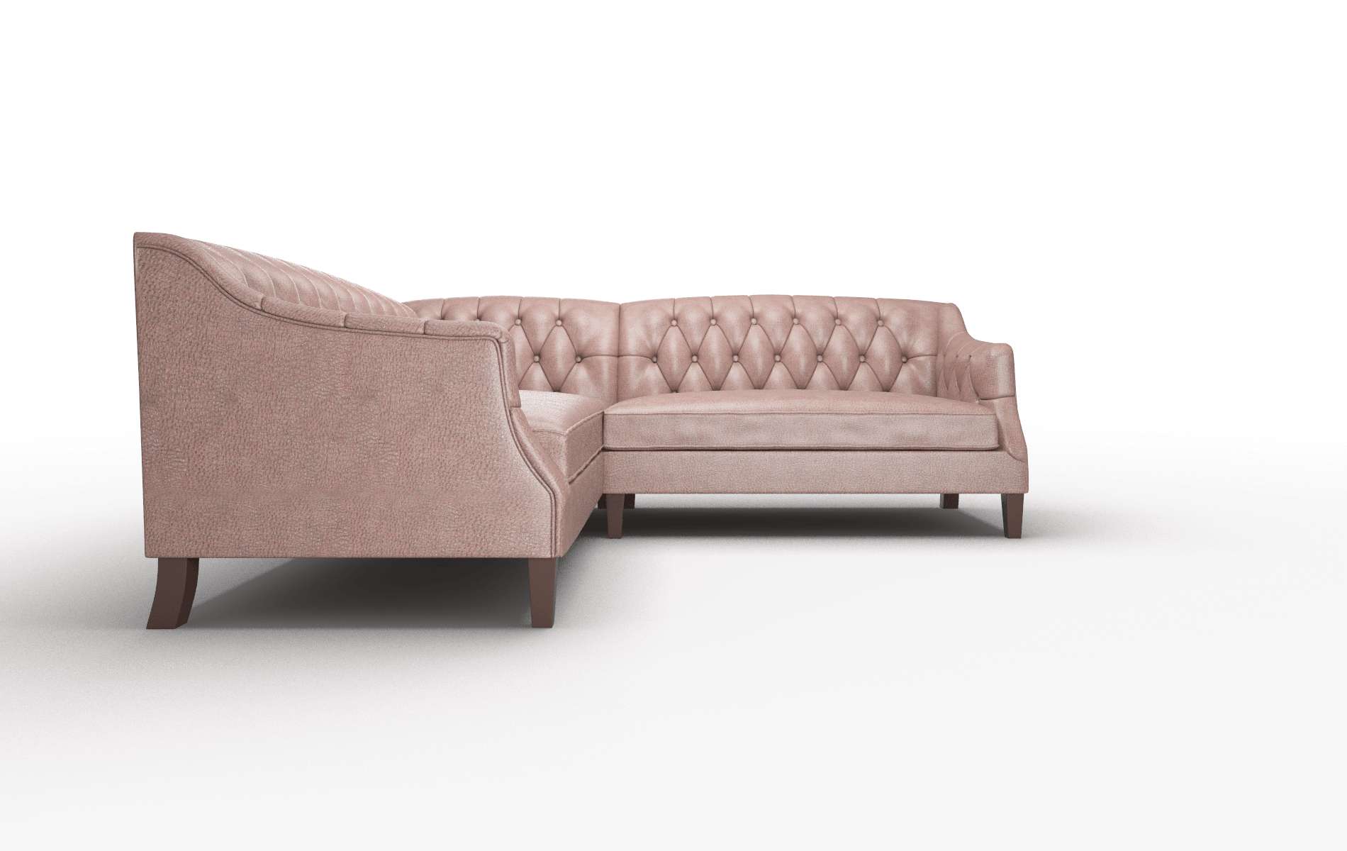 Shiraz Ford Brown Sectional espresso legs 2