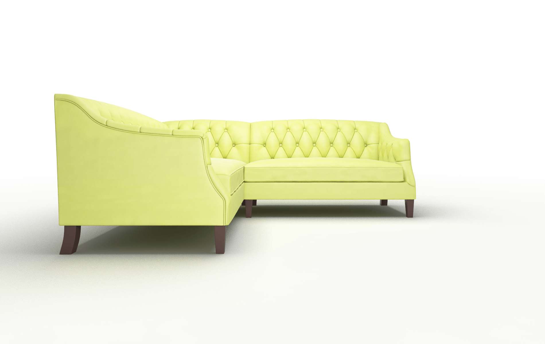 Shiraz Hathaway Apple Sectional espresso legs 2