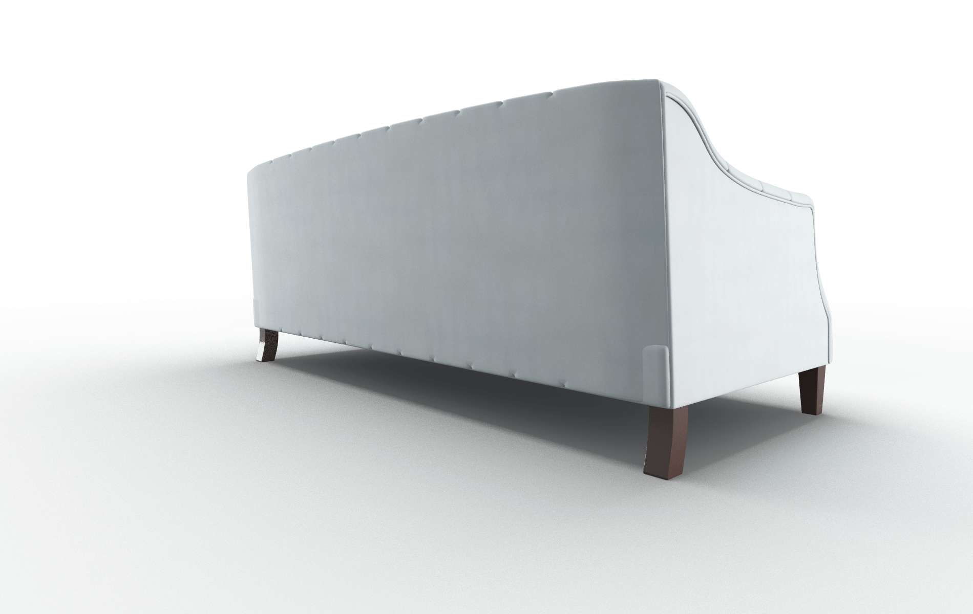 Shiraz Hathaway Aqua Sofa espresso legs 5
