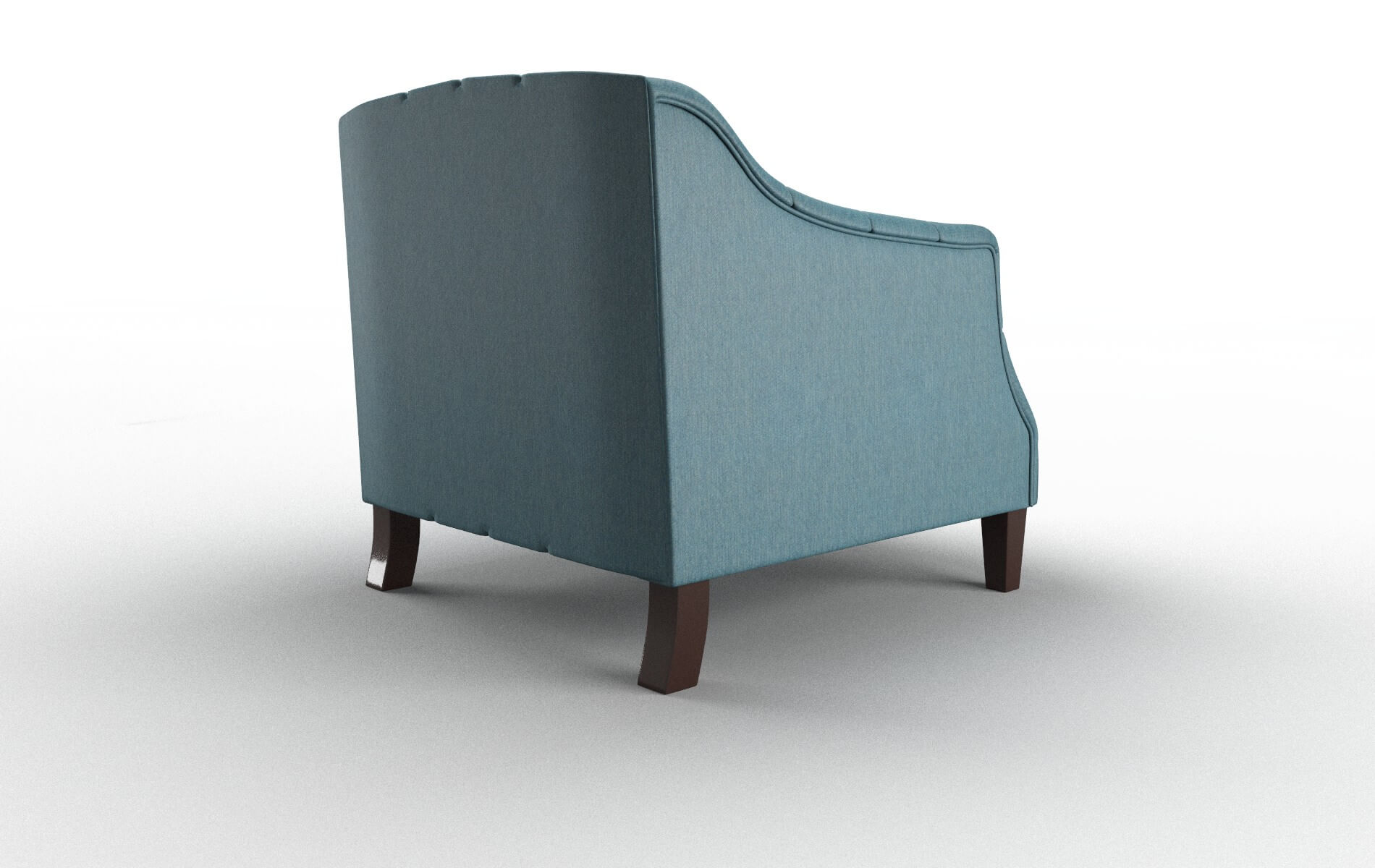 Shiraz Hepburn Teal Chair espresso legs 5