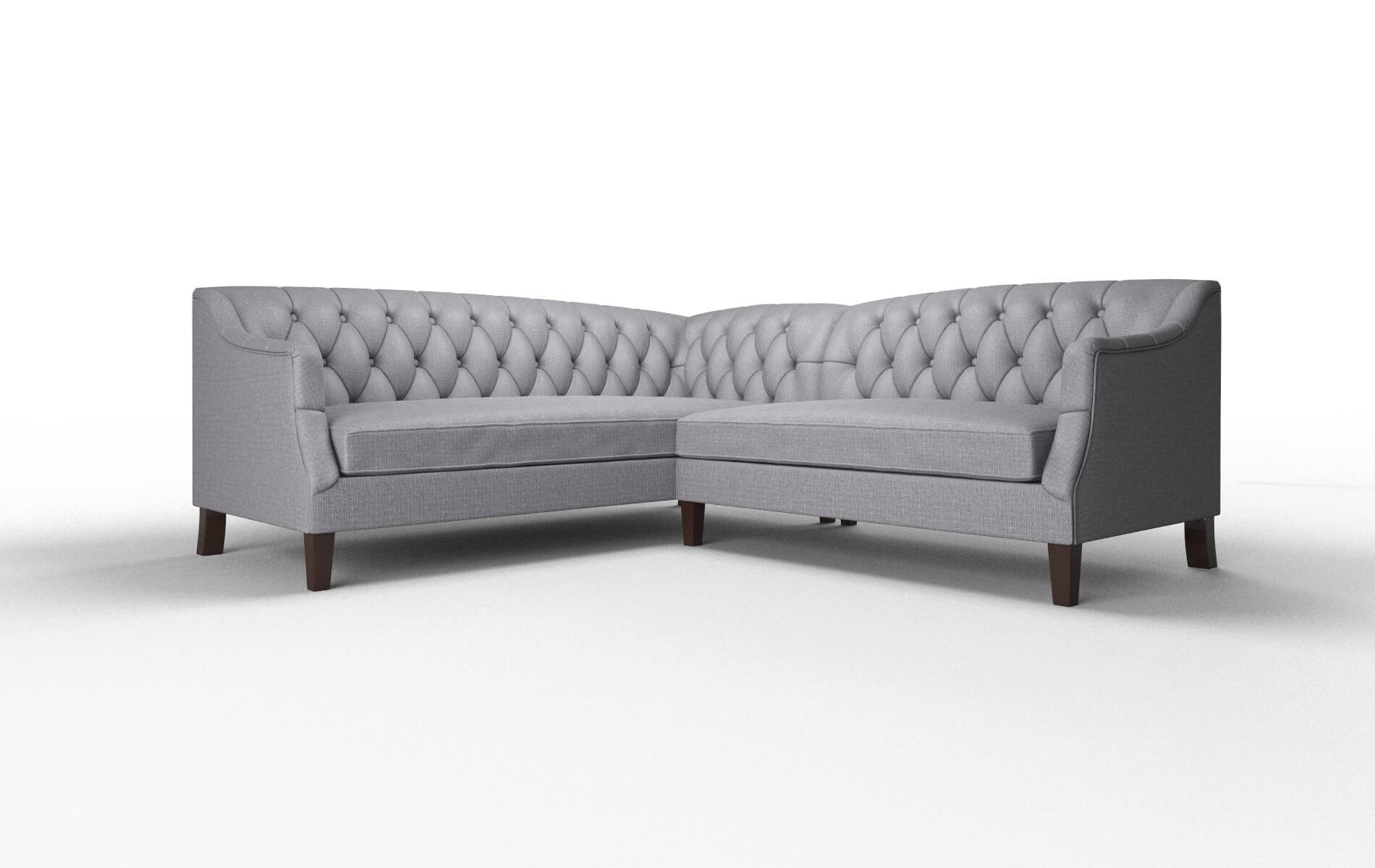 Shiraz Insight denim Sectional Espresso Legs  1