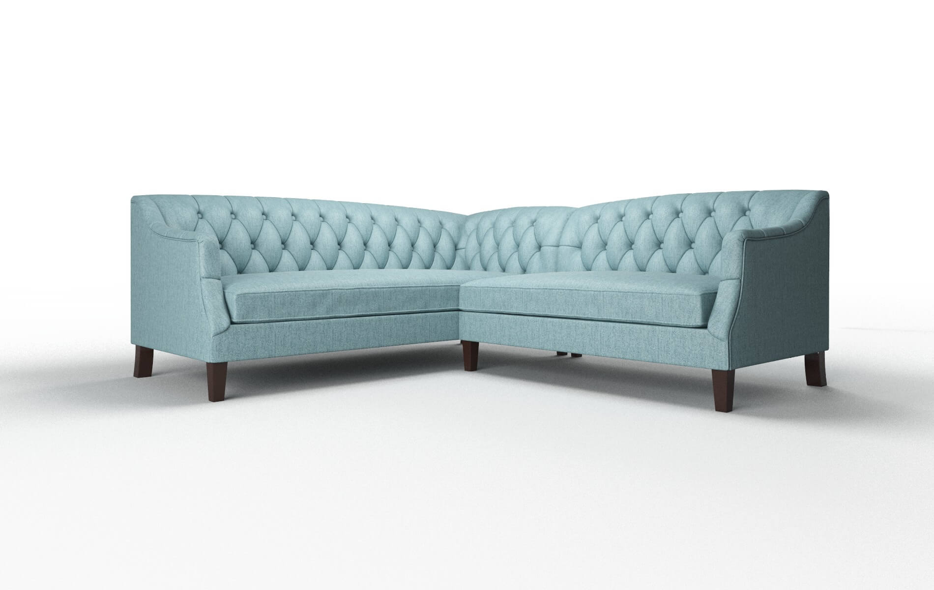 Shiraz Insight peacock Sectional Espresso Legs  1