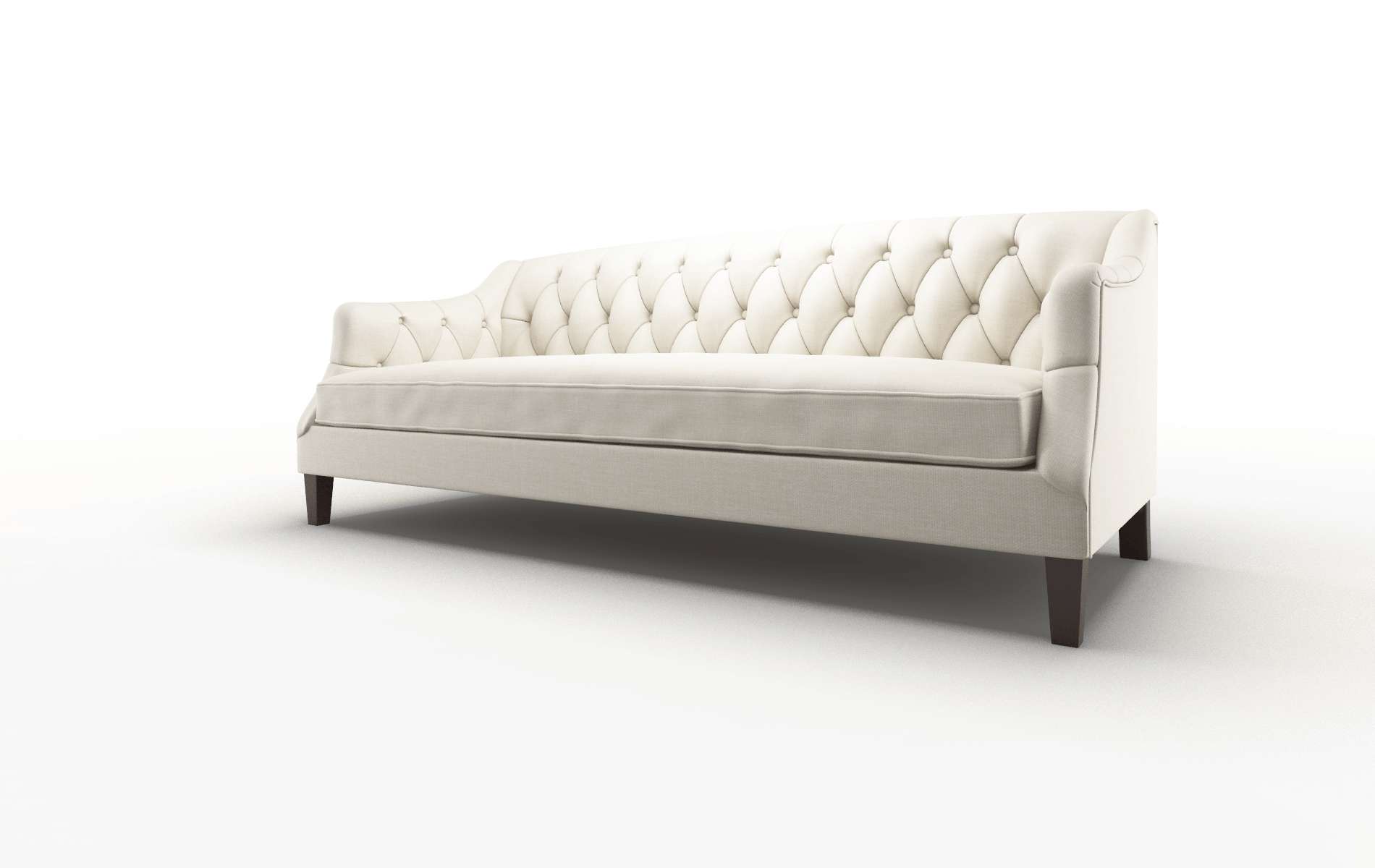 Shiraz Keylargo Almond Sofa espresso legs 4