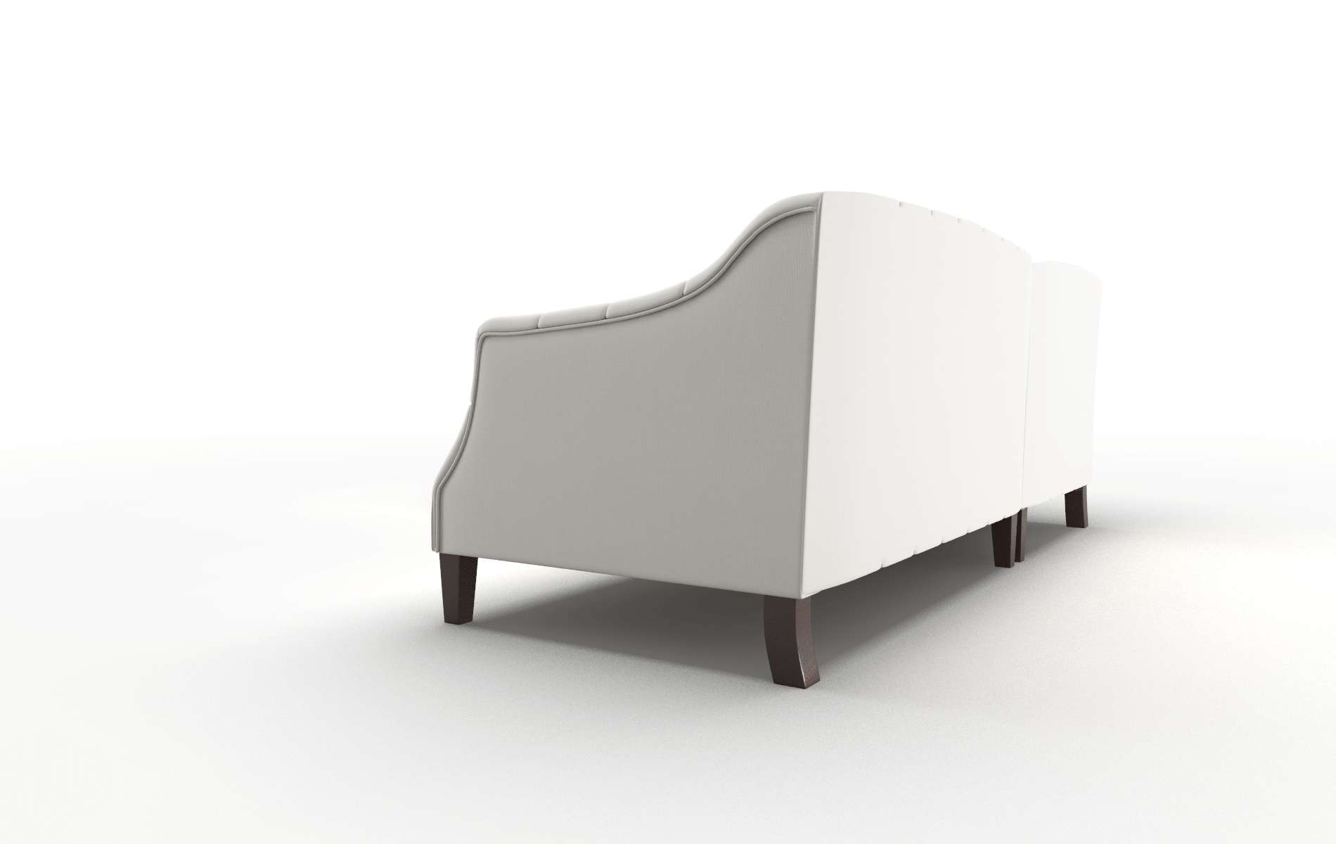 Shiraz Keylargo Oatmeal Sectional espresso legs 4