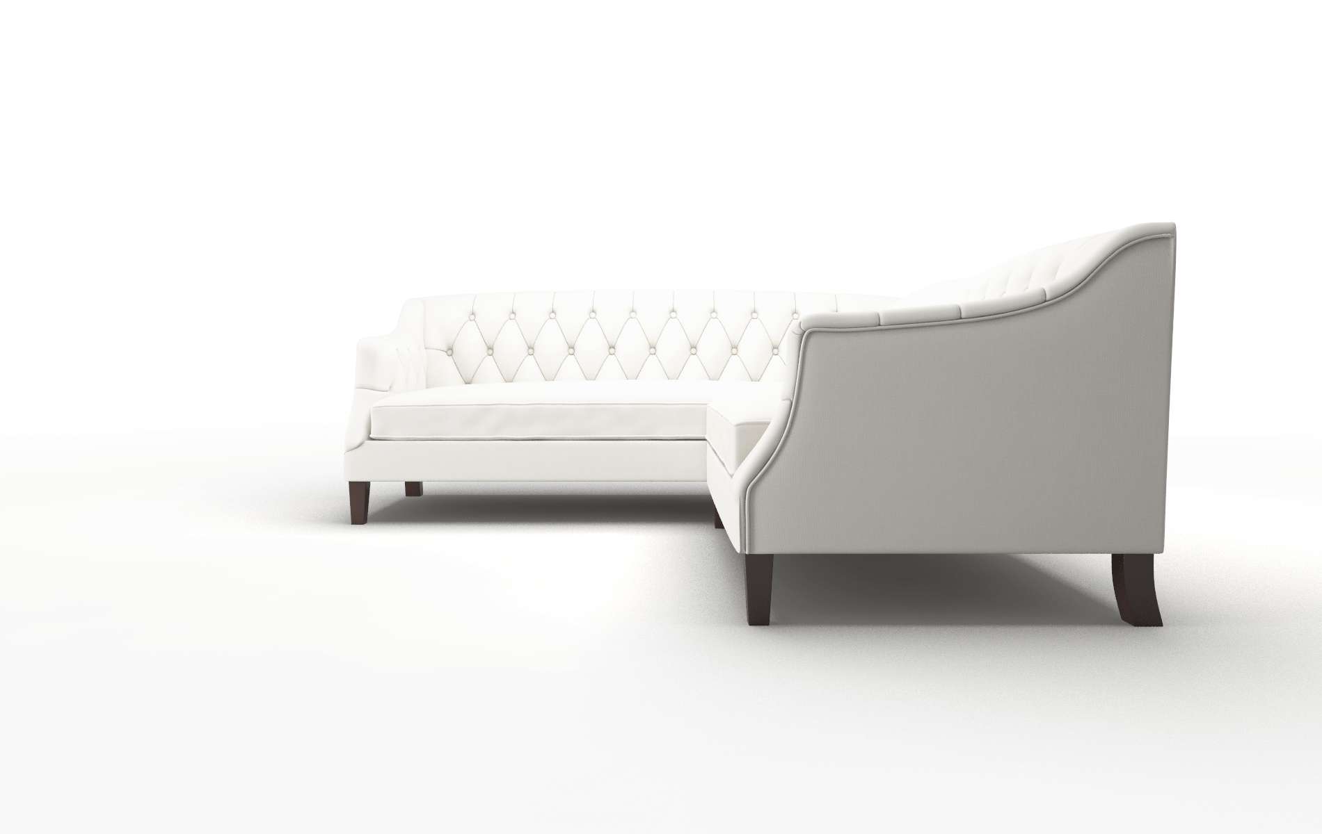 Shiraz Keylargo Oatmeal Sectional espresso legs 5