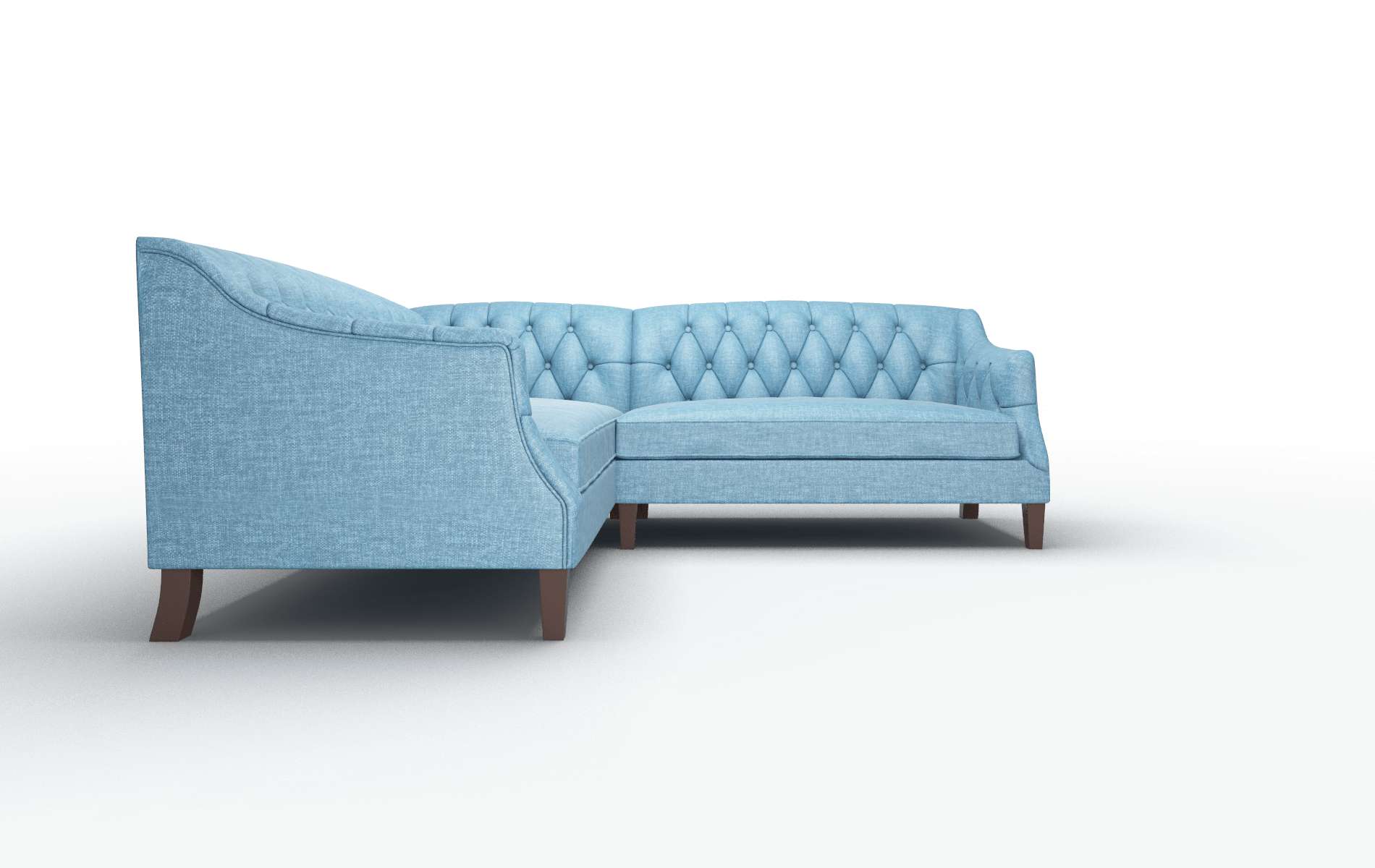 Shiraz Keylargo Ocean Sectional espresso legs 2