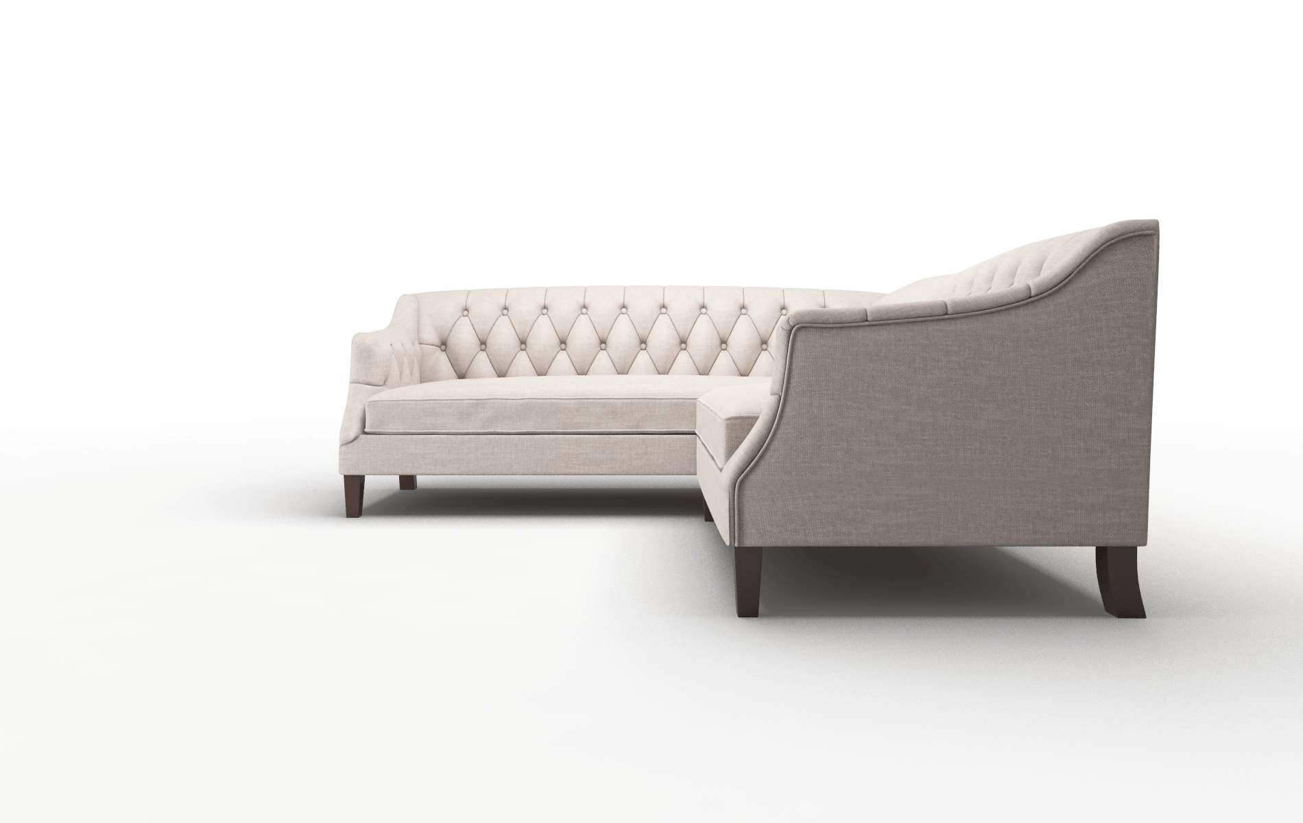 Shiraz Keylargo Pumice Sectional espresso legs 5