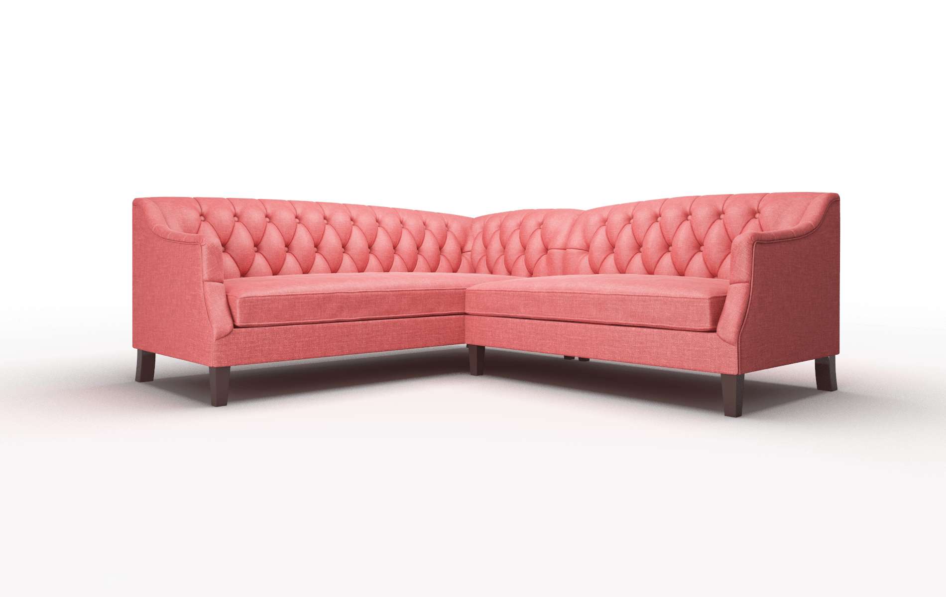 Shiraz Keylargo Ruby Sectional espresso legs 1