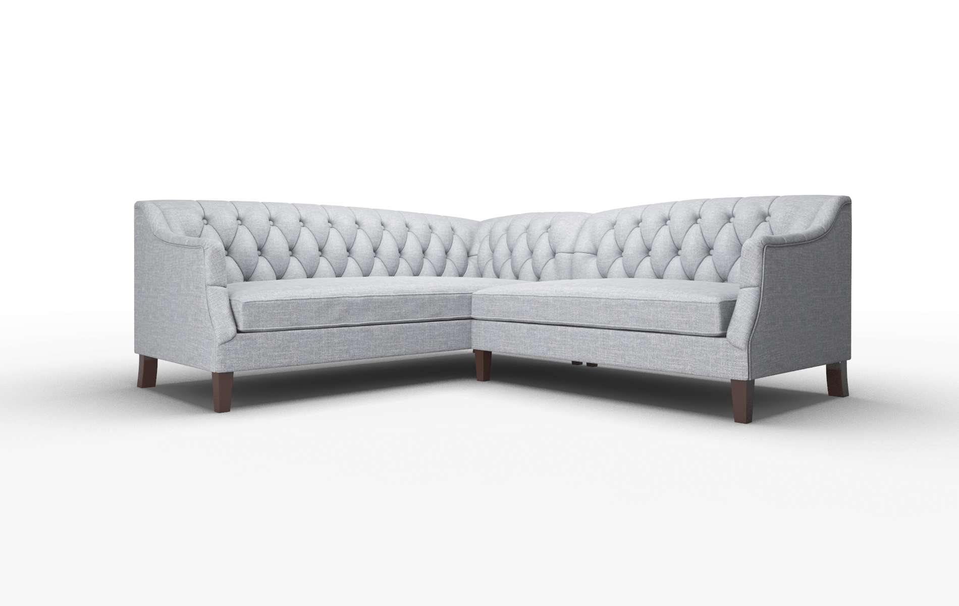 Shiraz Lana Ash Sectional espresso legs 1