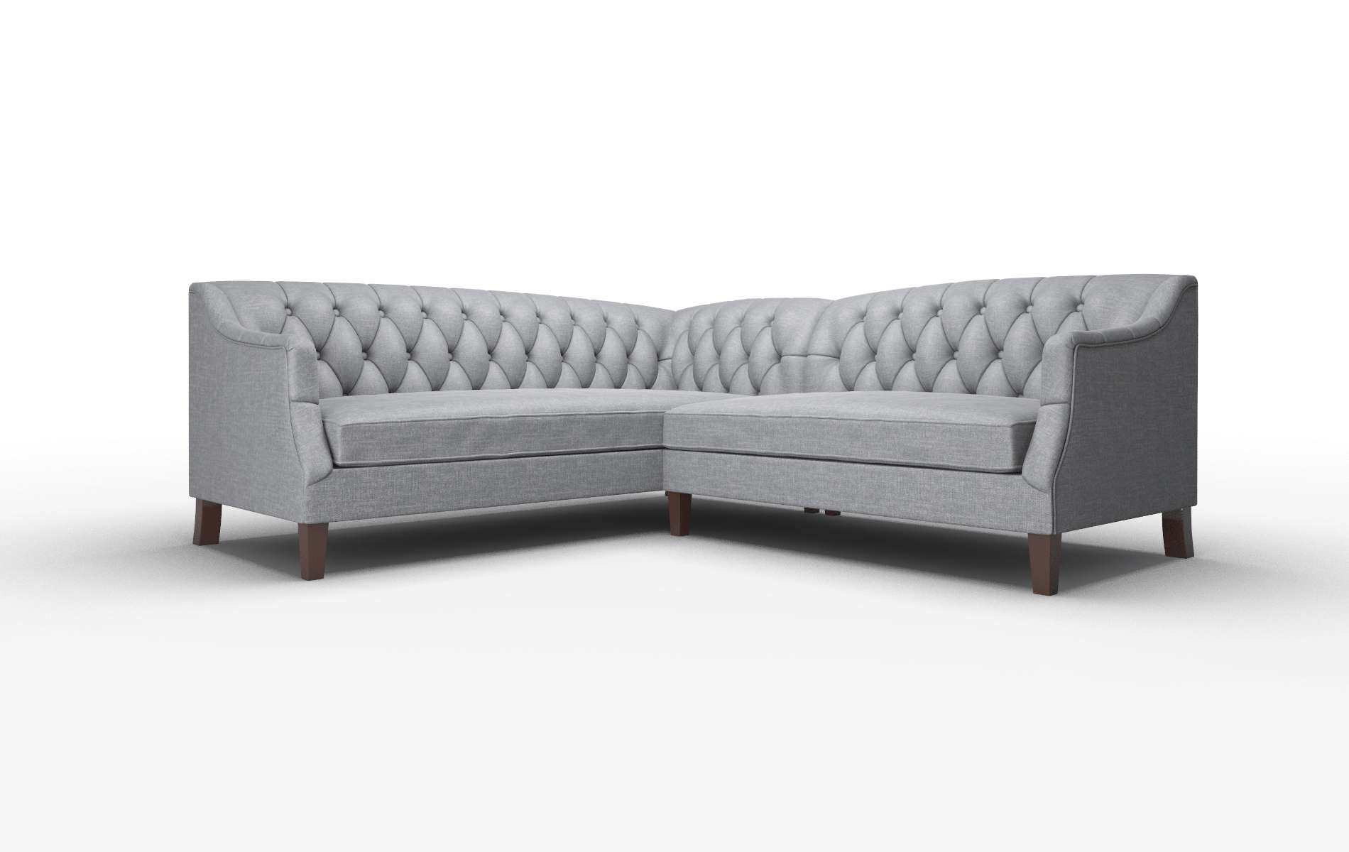 Shiraz Lana Onyx Sectional espresso legs 1