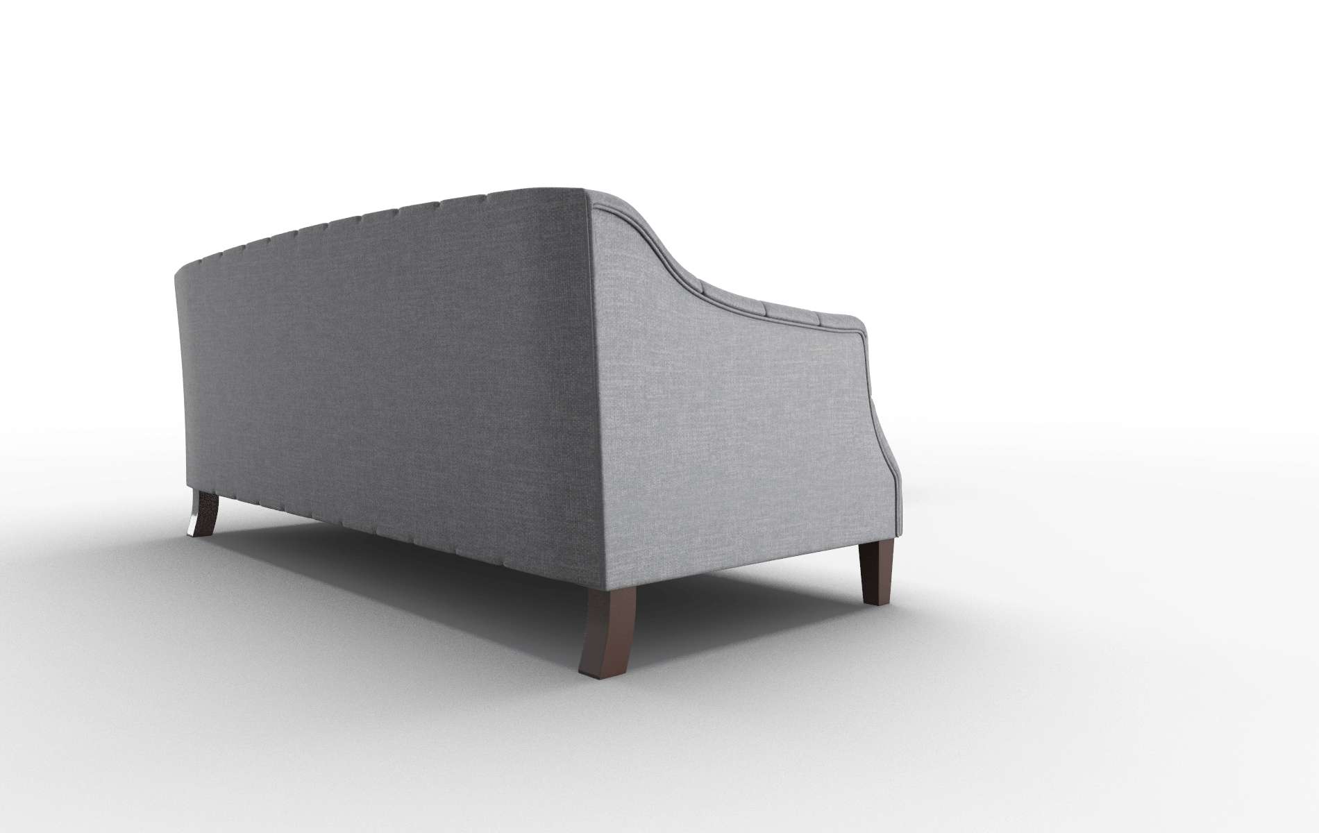 Shiraz Lana Onyx Sectional espresso legs 3