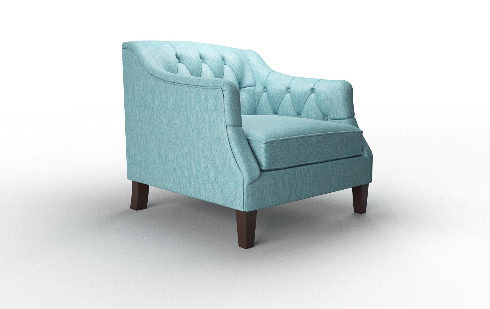 Shiraz Lana Peacock Chair espresso legs 2