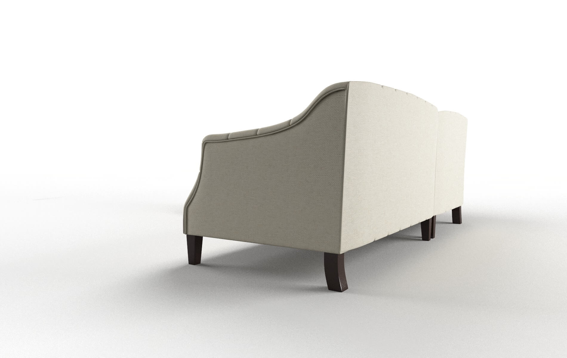 Shiraz Lana Sand Sectional espresso legs 4