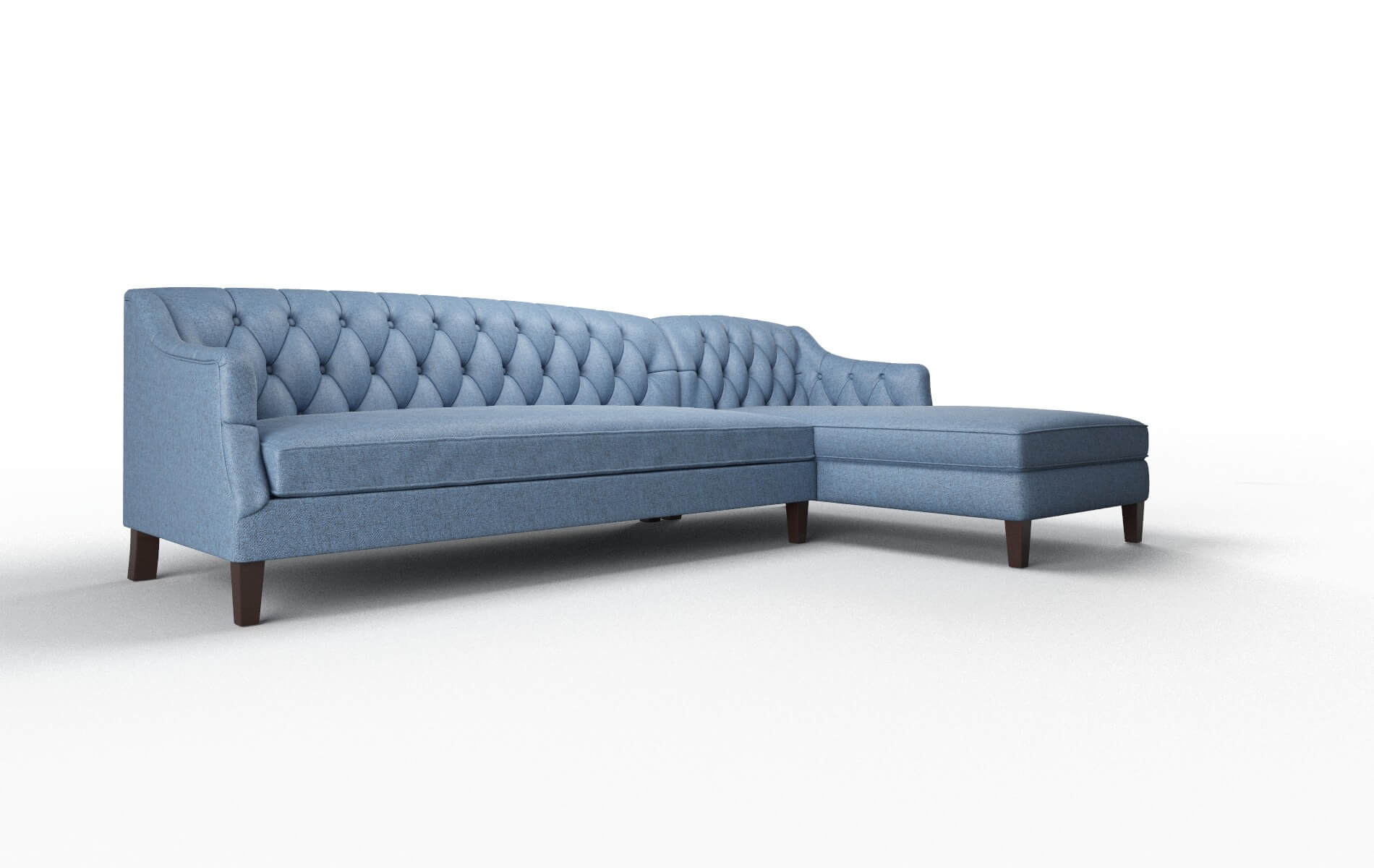 Shiraz Leslie Indigo Panel espresso legs 2