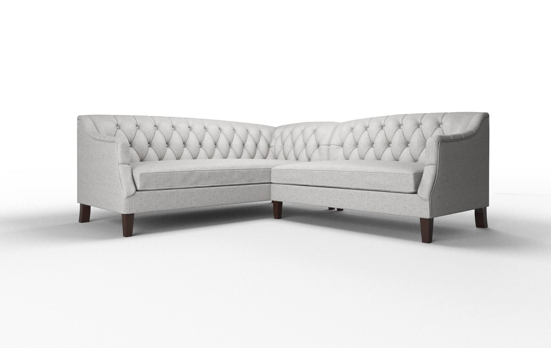 Shiraz Malibu Dove Sectional espresso legs 1