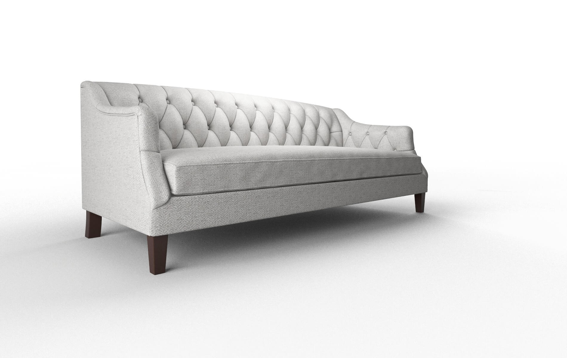Shiraz Malibu Dove Sofa espresso legs 2